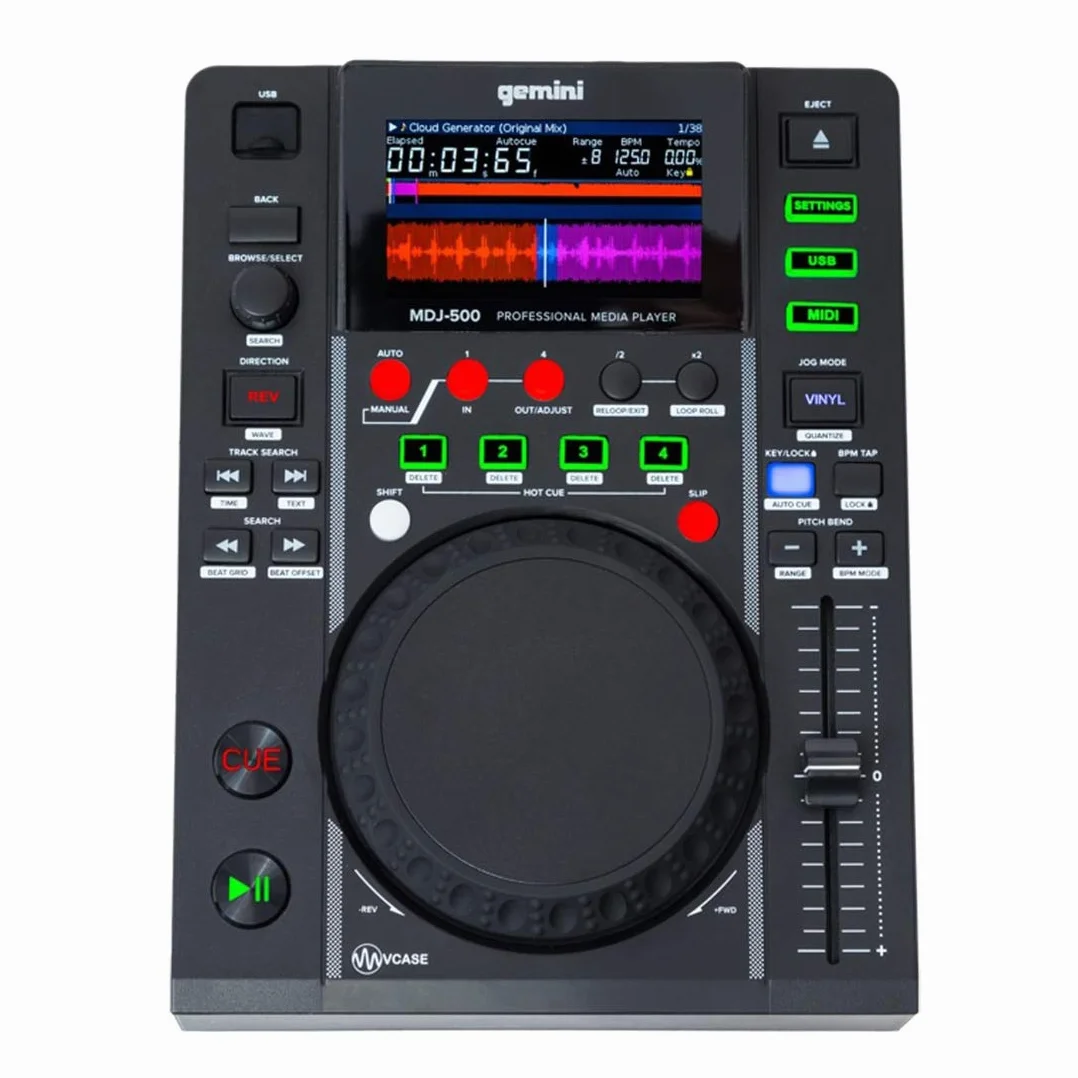 Gemini MDJ-500 odtwarzacz CD MP3 z gniazdem USB i wyświetlaczem LCD