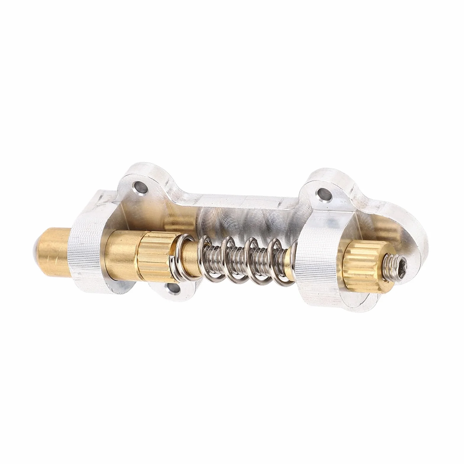 Fafeicy Stabilizator Tremolo do Gitary Elektrycznej Mosiężne Części Stopera Mostka Nastawnik Uzbrojenia Zestaw Tremsettera Zestaw urządzeń Stabilizujących do Systemów Floyd Rose, Mosiężny Mostek