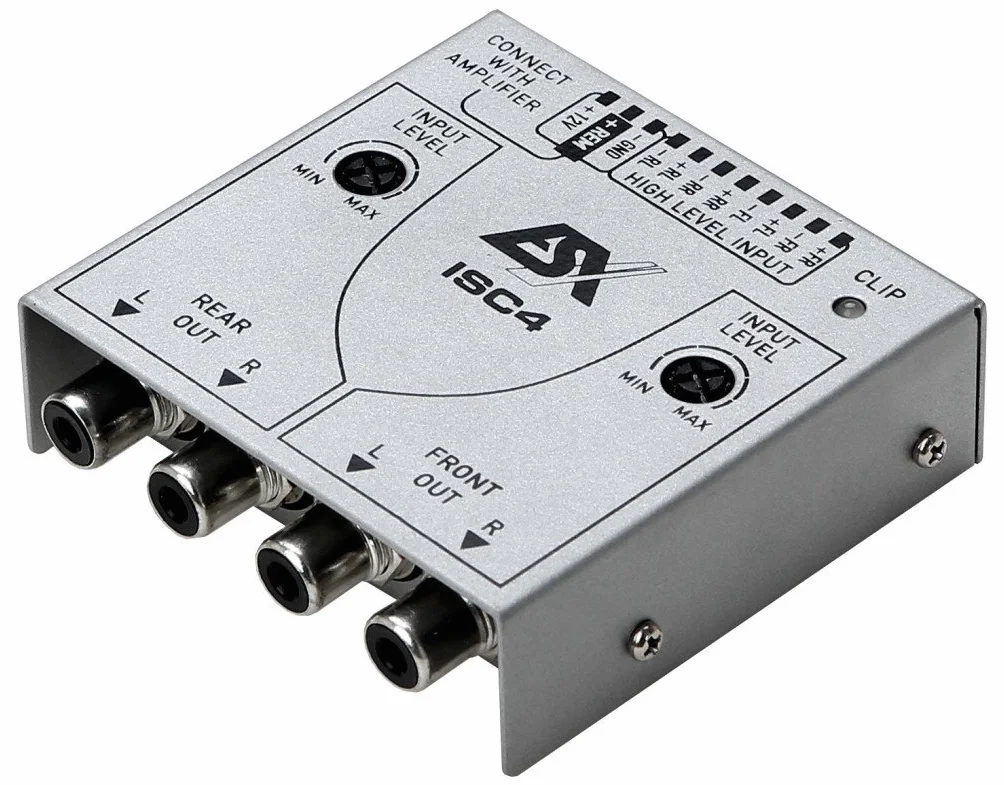 ESX ISC4 High-TO-LOW adapter poziomowy - 4-kana?owy High Low Adapter