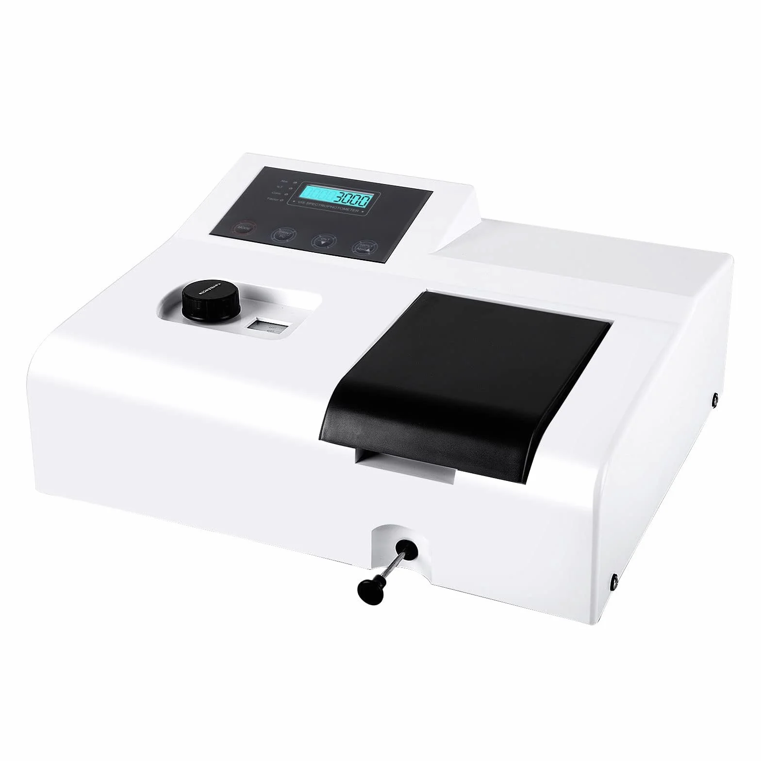 Przenośny spektrofotometr 721, cyfrowy spektrofotometr laboratoryjny widzialny LDC 350-1020 nm, lampa wolframowa 6 nm spektrometr do laboratoryjnego sprzętu analitycznego