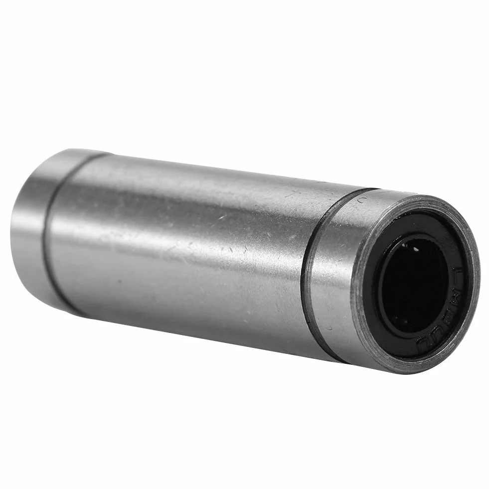 Łożyska liniowe, 6 szt. LM8LUU długie liniowe łożyska kulkowe, średnica wewnętrzna 8 mm, średnica zewnętrzna 15 mm, długość 45 mm, do drukarki 3D pręta 8 mm, części CNC i maszyny do grawerowania