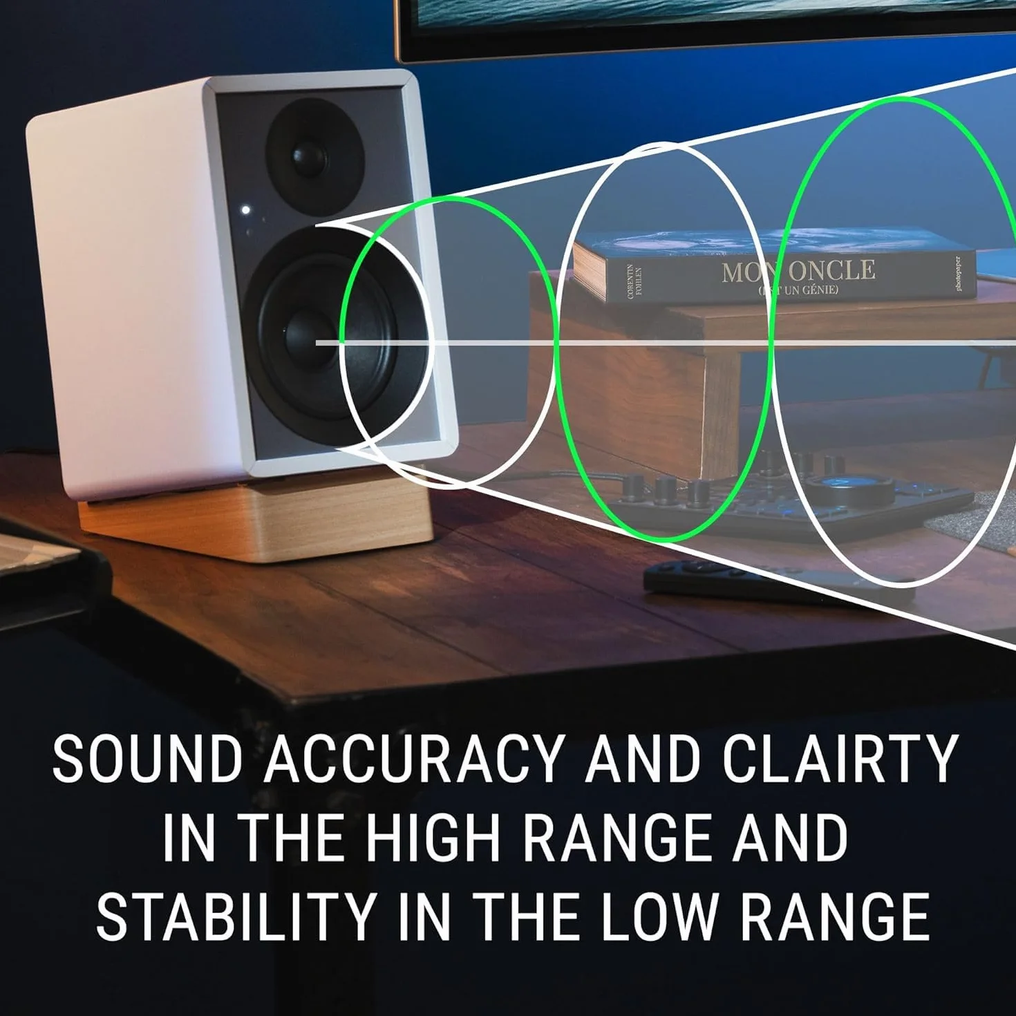 Onkyo Creator Series GX-10DB monitory zasilane, czarny - 7.6 cm głośnik niskotonowy, USB-C, linia/telefon, optyczny, Bluetooth 5.3 LE Audio
