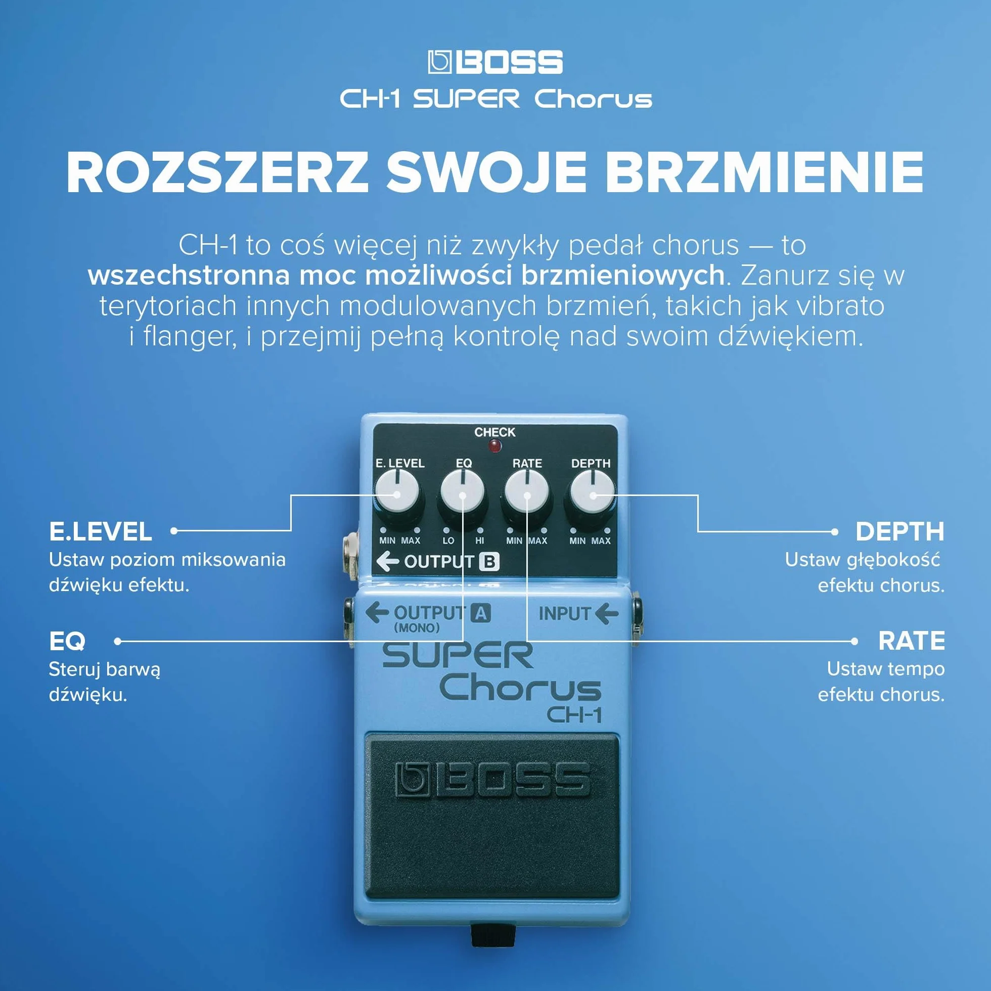 BOSS CH-1 Super Chorus Compact Pedal