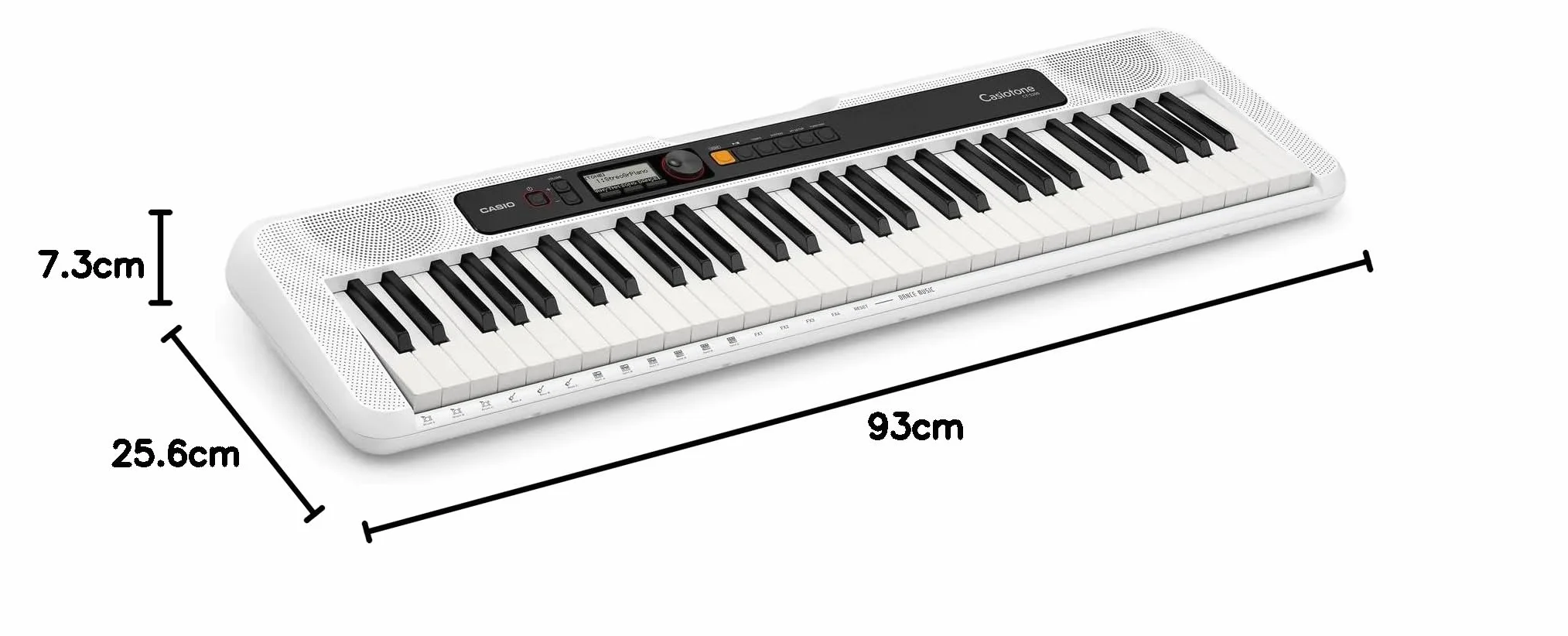 Casio CT-S200WE - Digitaler Synthesizer - Synthesizer - 2 W - Drehregler - Wei? - Gleichstrom (CT-S200WEC7)