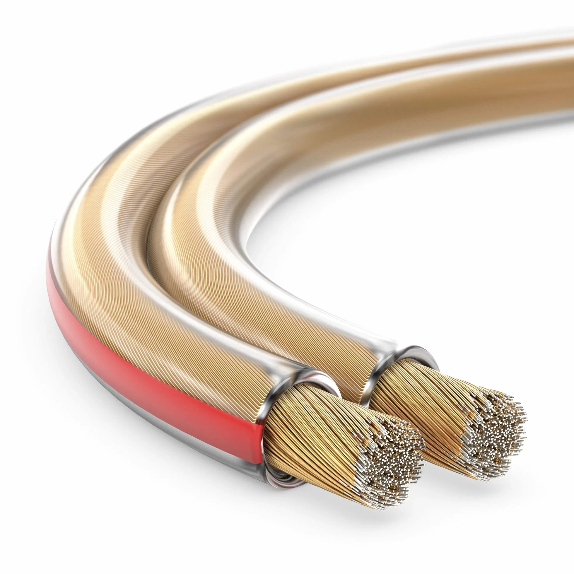 MANAX SC22250 kabel głośnikowy (podwójny światł) 2 x 2,50 mm² (kabel głośnikowy/kabel audio), 10,0 m, przezroczysty