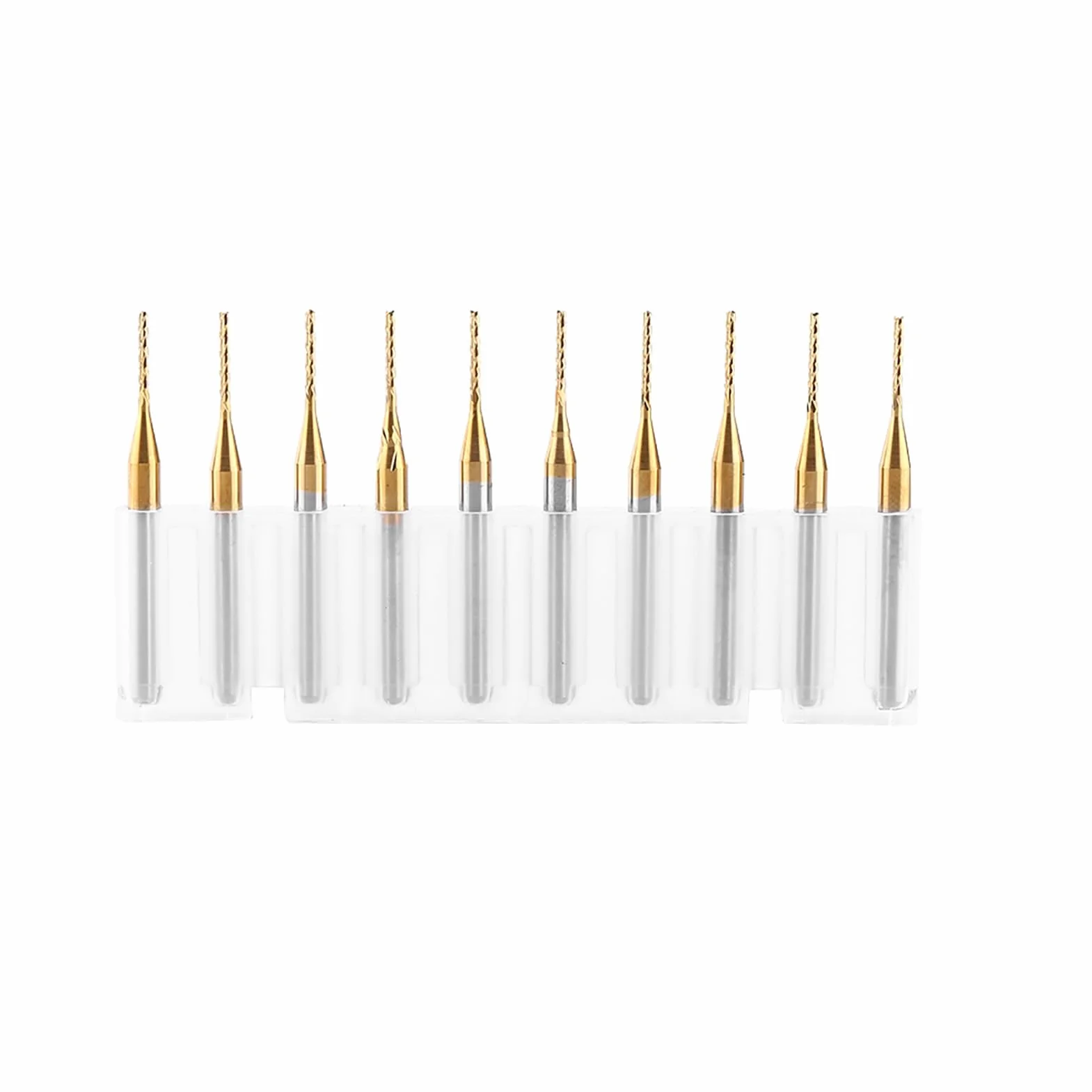 10 stücke Hartmetall Schaftfräser Coat Fräser Gravur Bits Rotary Grate Set 3,175mm x 1mm