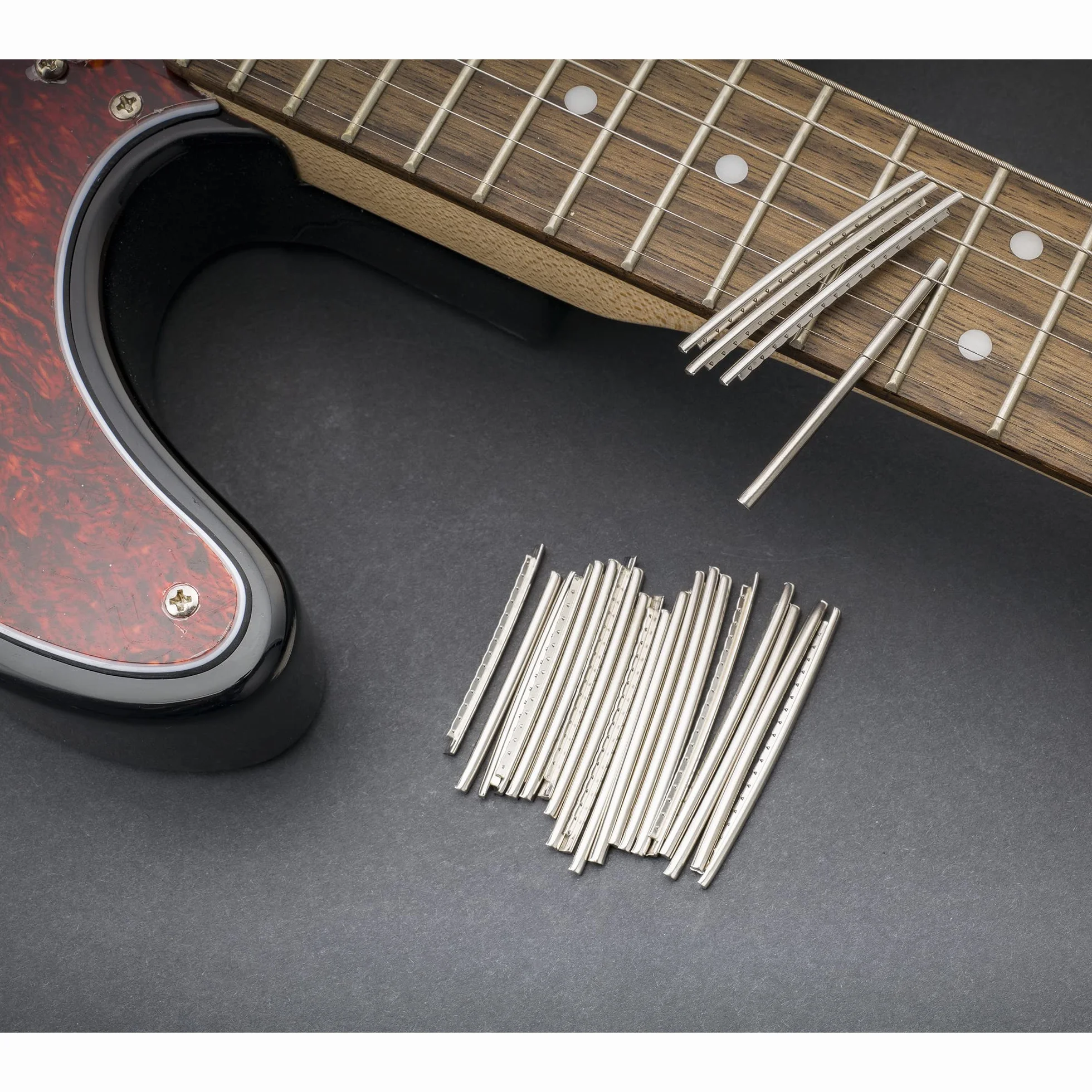 Musiclily Pro 2,9 mm Stal Nierdzewna Stal Nierdzewna Drut Progowy Jumbo Gauge do Bas lub Ibanez/ESP/Jackson(Zestaw 24 szt)