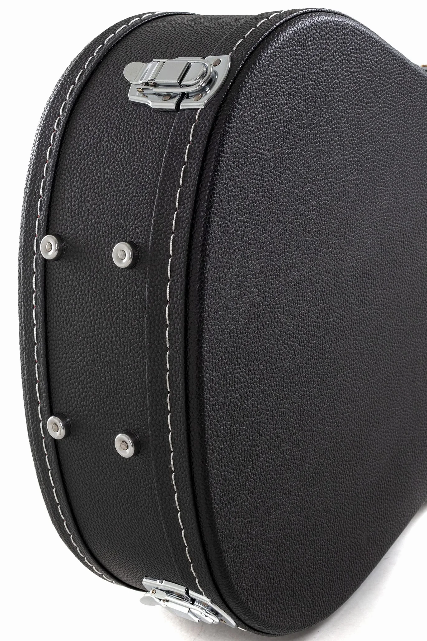 GEWA futerał na gitarę ES335 Semi Akustyczny Flat Top Economy - rdzeń drewniany - płaski wieko - matowa czarna powłoka ze skóry syntetycznej - chromowane zamki