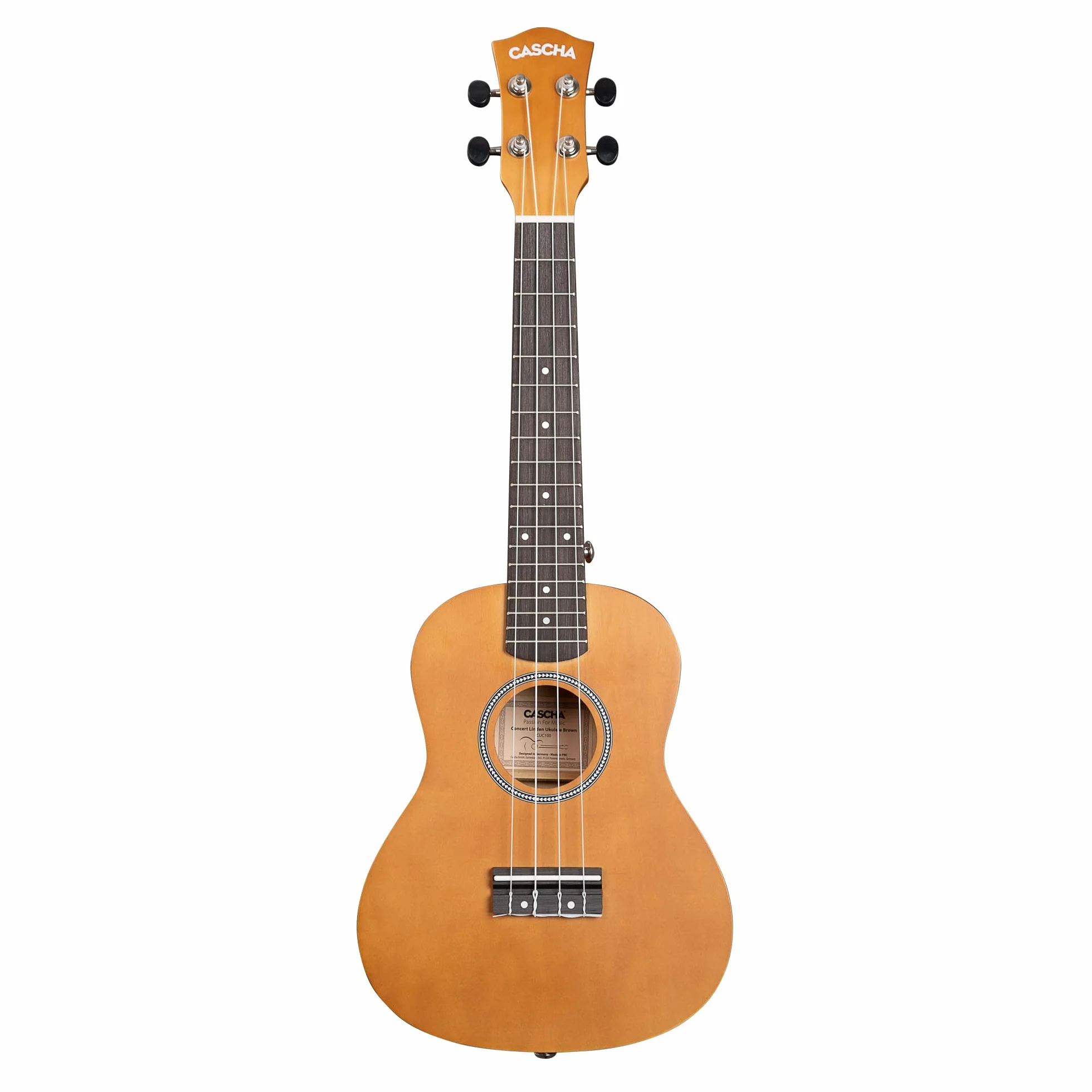 Concert Ukulele Linden Brown (w zestawie torba, 3 i)