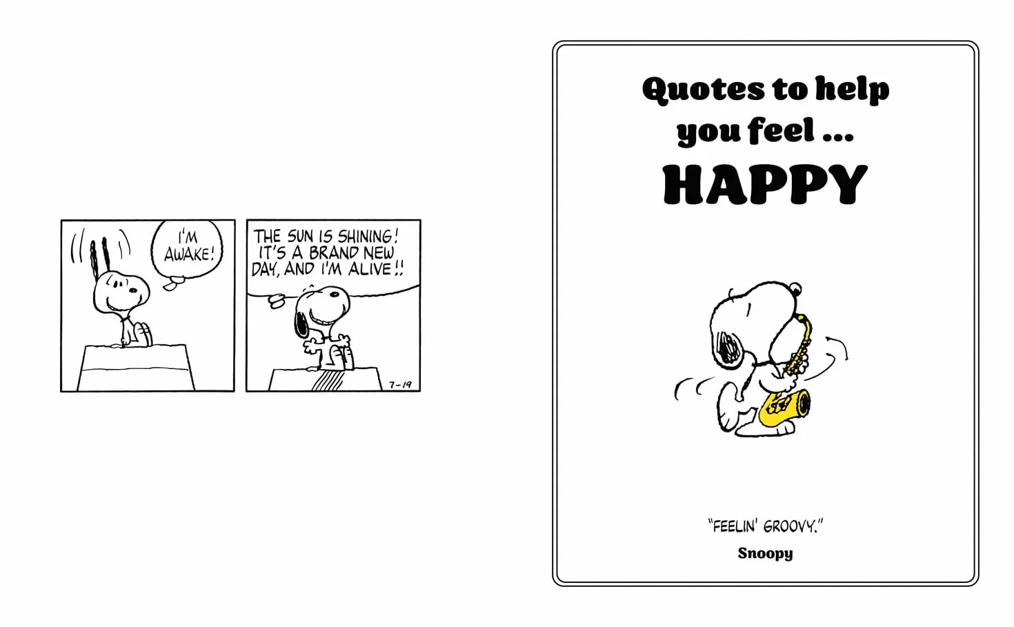 Official Peanuts: The World According to Snoopy: ALL NEW, a gift book of iconic quotes from the comic strips, celebrating 75 years of Peanuts!