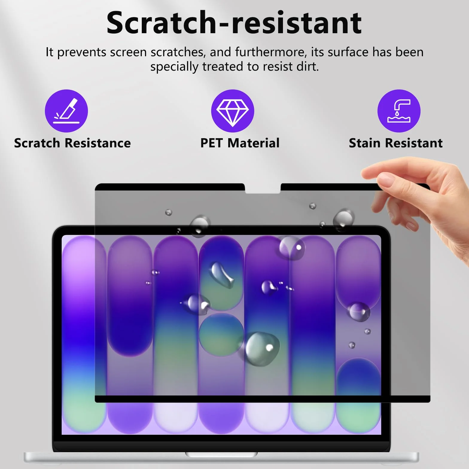 Magnetyczna folia prywatności do Macbook Neo 13 cali (2026 A18 Pro), Mac Laptop Privacy Screen ochrona ekranu 13", Anti-Peep filtr niebieskiego światła, zdejmowana ochrona wyświetlacza