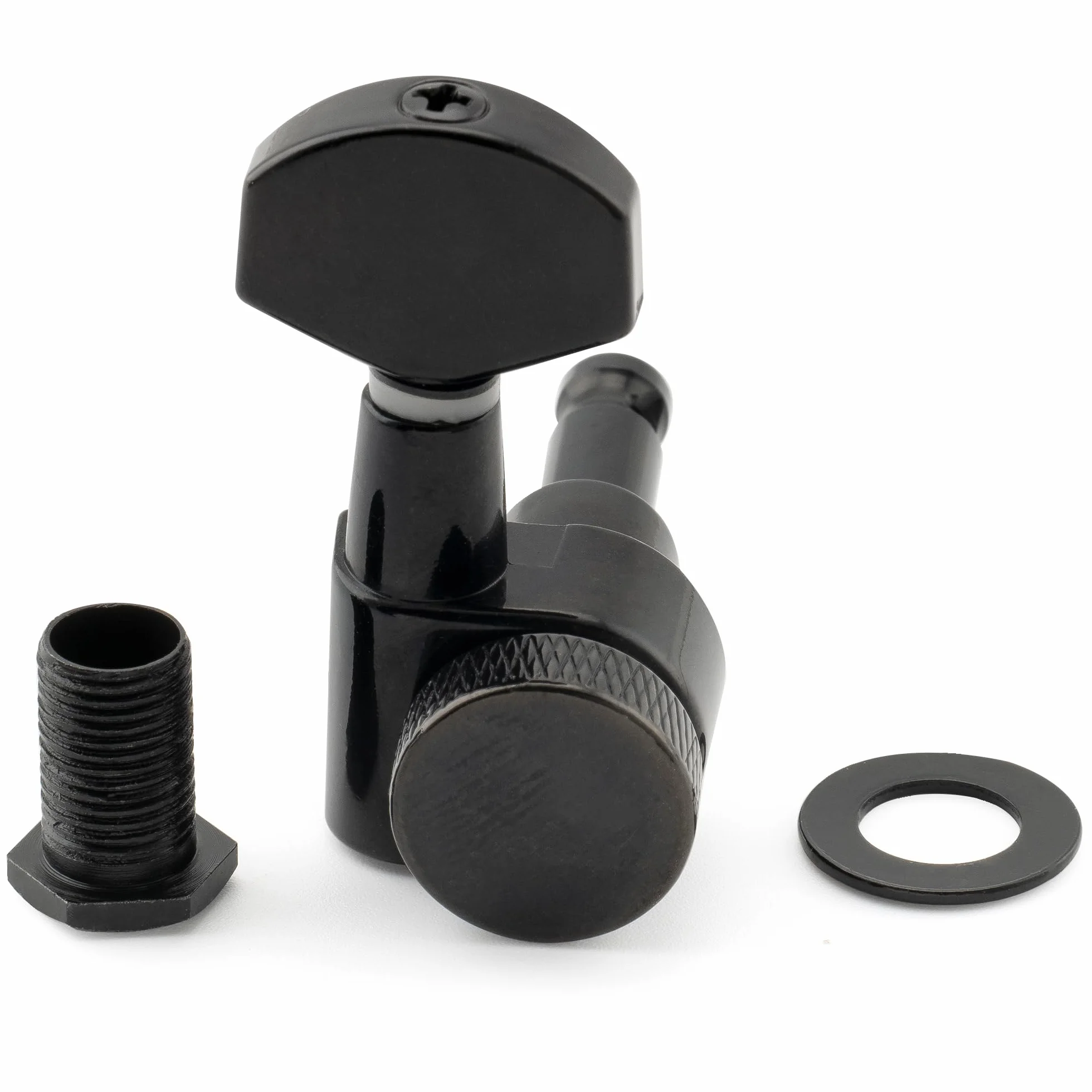 Musiclily Pro 6 w linii 2-pin Klucze Blokowane Gitaryowe Tuner Blokujące Kołki do Strojenia do Gitary Elektrycznej SQ Strat Tele, Czarny