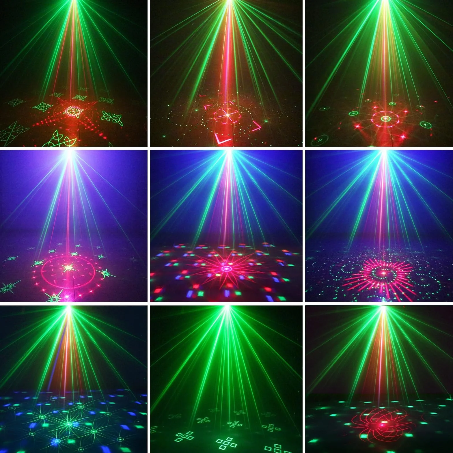 Nigecue 3 w 1 światło dyskotekowe na imprezę z pilotem zdalnego sterowania, światło dyskotekowe sterowane muzyką z stroboskopem, lampa LED DJ na imprezę sterowana głosem, kula dyskotekowa z 2 m kablem