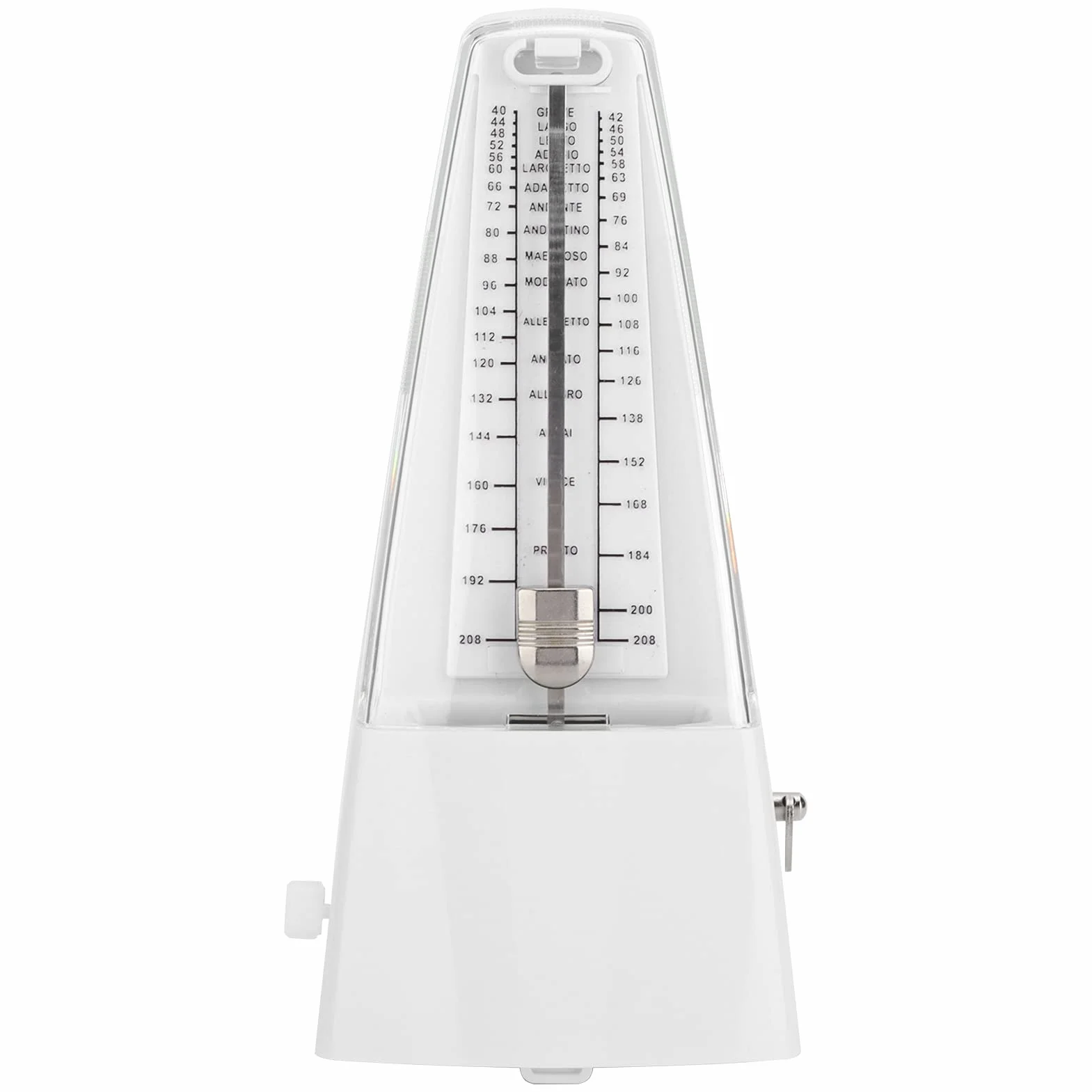 Keenso Strated Sudder Mechanical Metronome Dokładny Czas Muzyczny dla Muzyków ABS Plastic (WHITE)