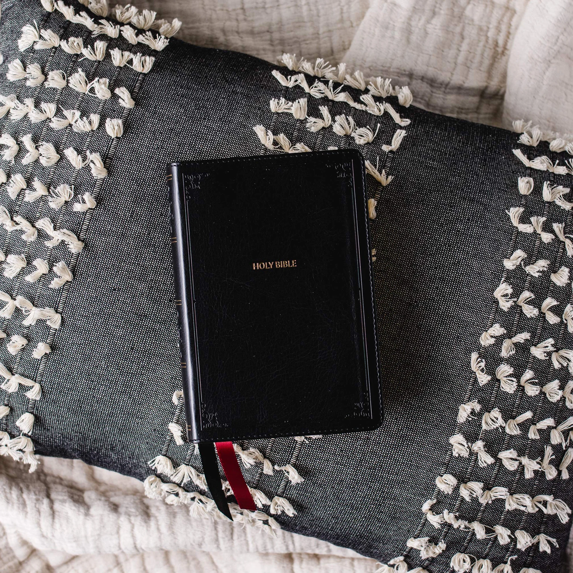 Nkjv, Reference Bible, Compact, Leathersoft, Black, Red Letter Edition, Comfort Print: Holy Bible, New King James Version