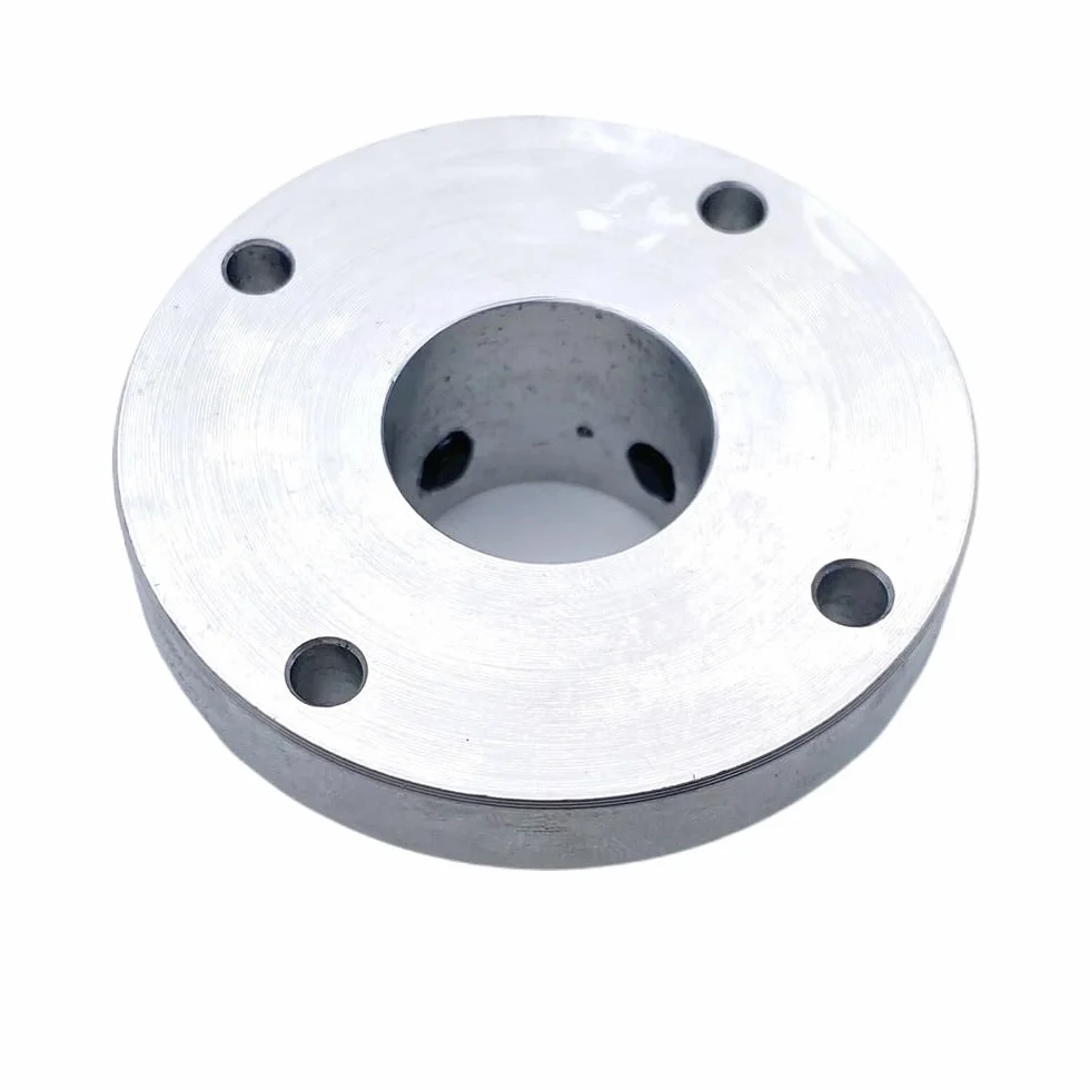 50mm Aluminum Alloy Flange Coupling 8mm 9mm 10mm 11mm Hole with Keyway Rigid Transmission Shaft Connection Połączenie osi(15mm bore 5mm Keyway)