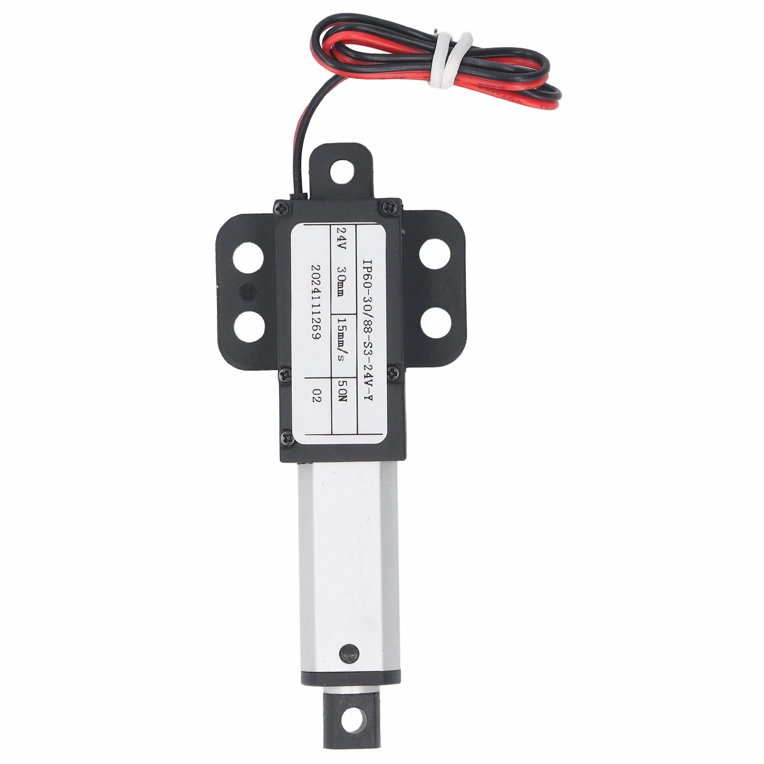 Mini Elektryczny Siłownik Liniowy o Skoku 30 Mm 24 V Wodoodporny Siłownik Liniowy