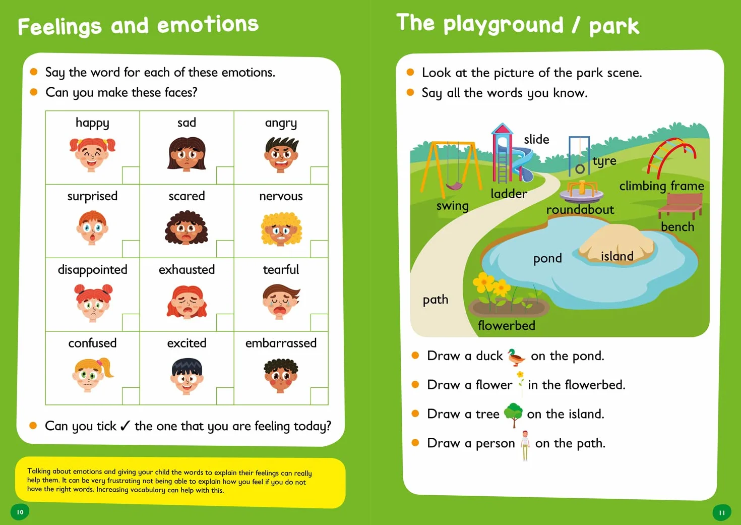 Vocabulary Activity Book Ages 3-5