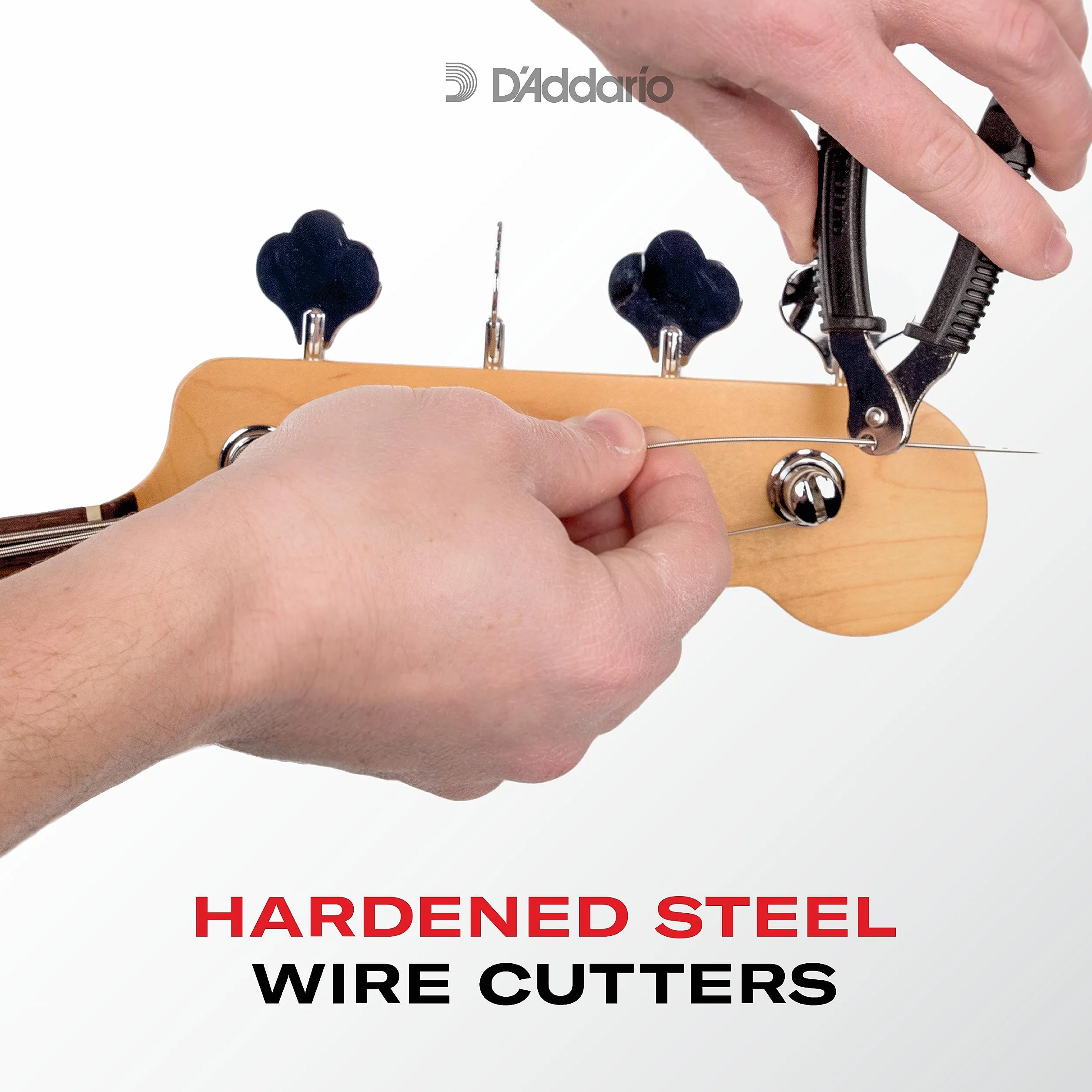 D'Addario Accessories Bass Pro-Winder – nawijarka strun do gitary basowej, obcinacz strun basowych, ściągacz do mostków do gitary basowej – najlepsze ergonomiczne narzędzie basowe wszystko w jednym