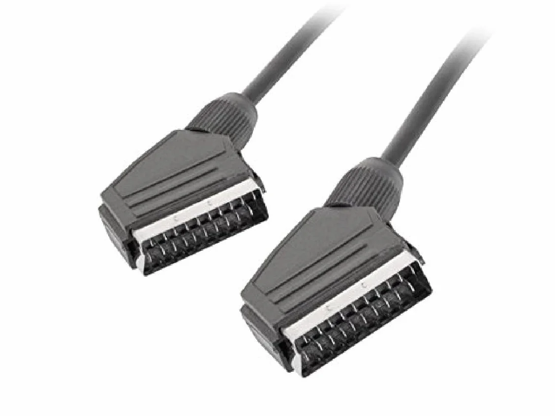 Lanberg CA-EUEU-10CC-0018-BK "Scart-Scart" kabel audio video, 1,8 m czarny