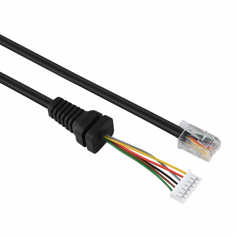 Vbestlife Kabel mikrofonowy do radia samochodowego Linia zamienna do mikrofonu ręcznego do MH-48A6J, FT-7800, FT-8800, FT-8900, FT-7100M, FT-2800M, FT-8900R