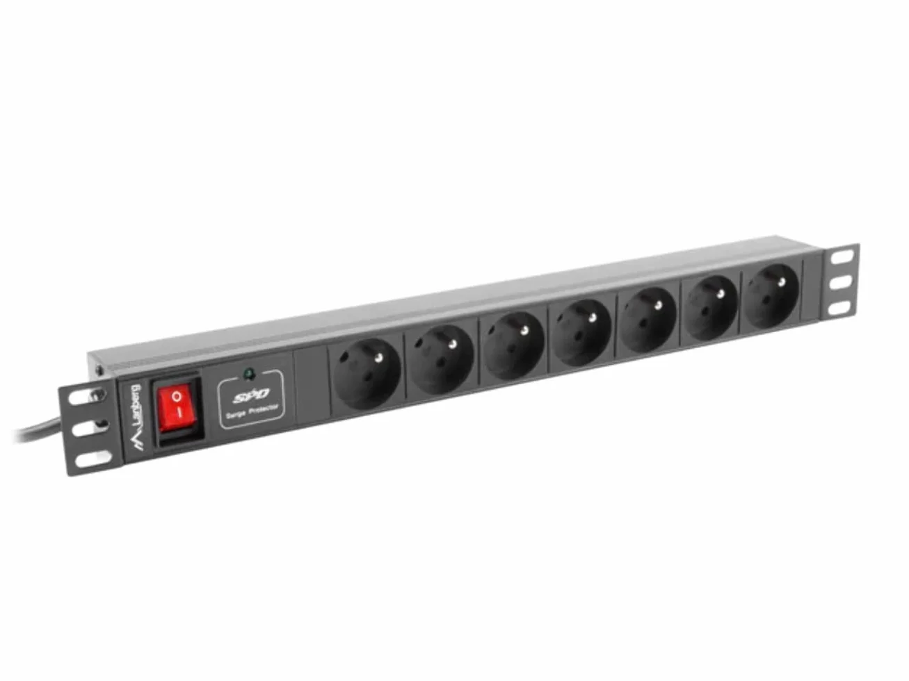 Bar RACK Lanberg PDU-07E-0200-IEC-BK (7 x UTE 10 A 2m czarny kolor)