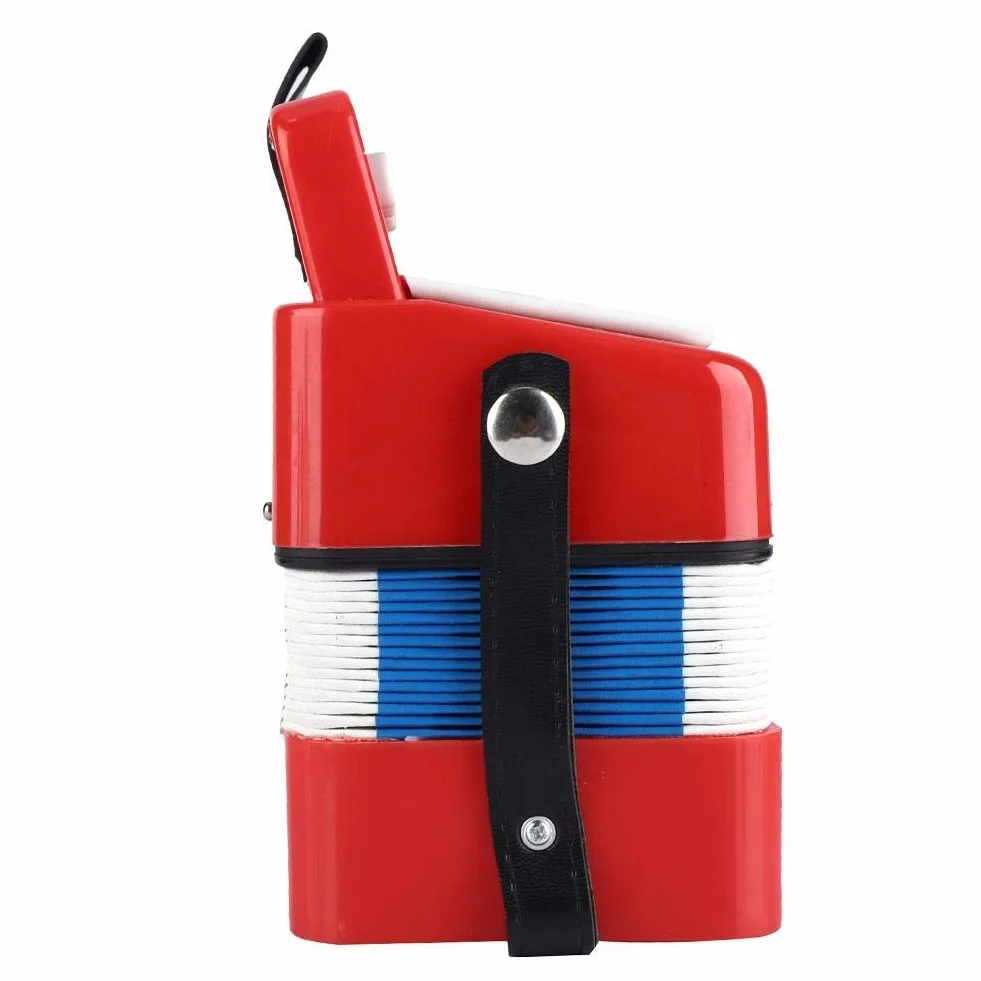 Harmonijka Mini 7 klawiszy przenośny instrument muzyczny dla dzieci czerwony