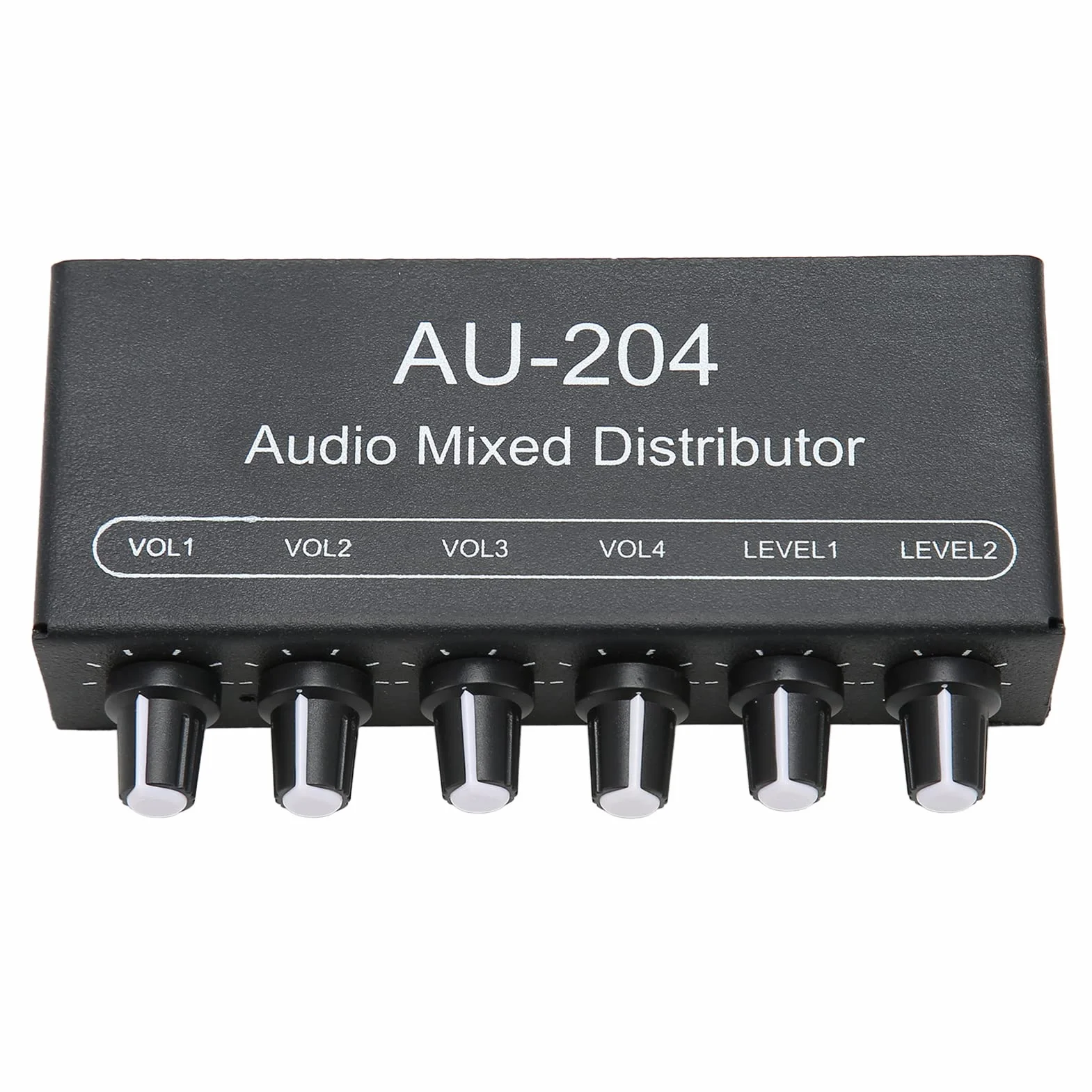 Przenośny mikser audio, stereo Sound Signal Mixer 2 w 4 Out, 3,5 mm, stereo, słuchawki, mikser do studia i na scenę