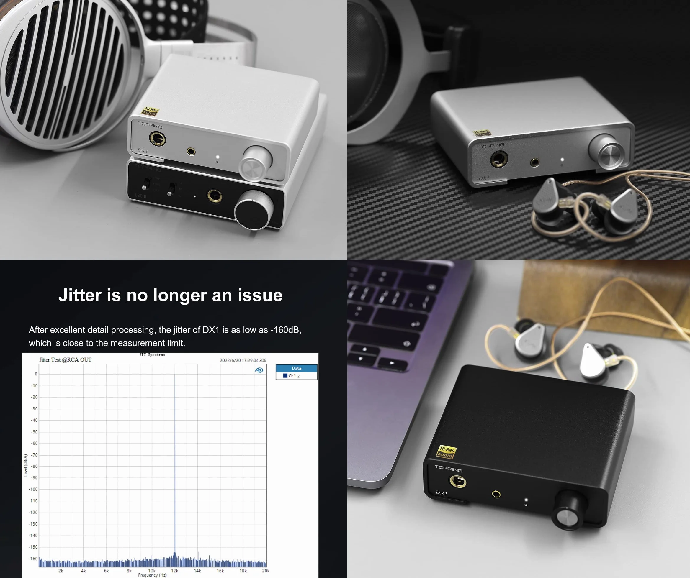 Topping DX1 Mini Stereo DAC wzmacniacz słuchawkowy AK4493S 384kHz/32bit DSD256 280 mW x2 dyskretny wzmacniacz LNRD HiFi z 2 wzmocnieniami Home Audio czarny
