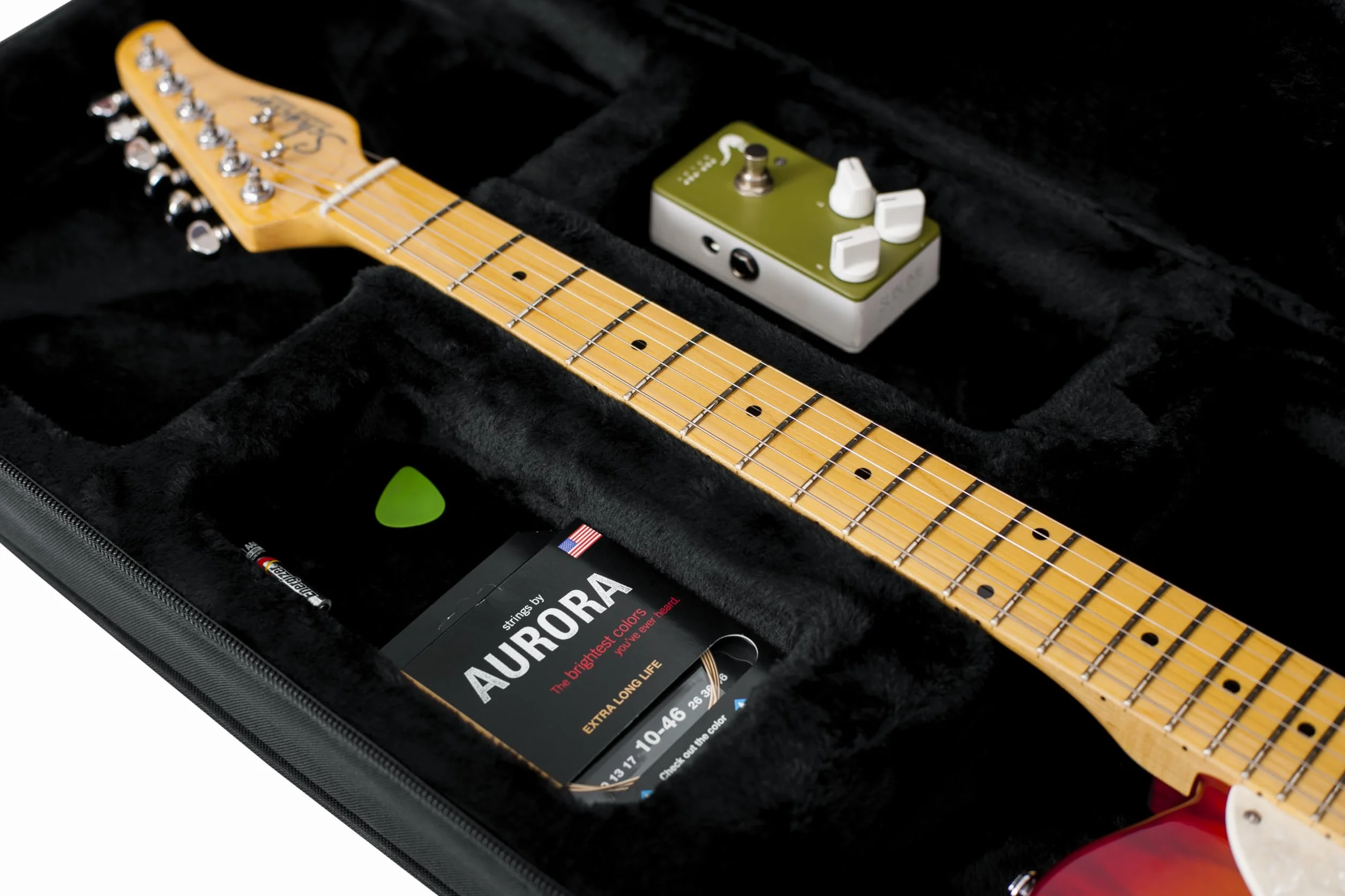 Gator Lekka pianka poliuretanowa pasuje do etui na gitarę elektryczną w stylu Stratocaster i Telecaster (GL