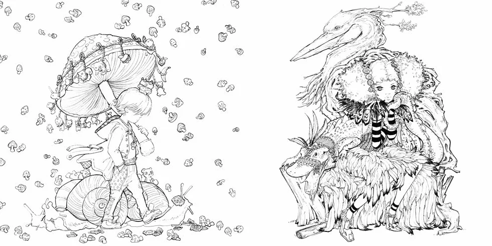 Best of Pop Manga Coloring Book