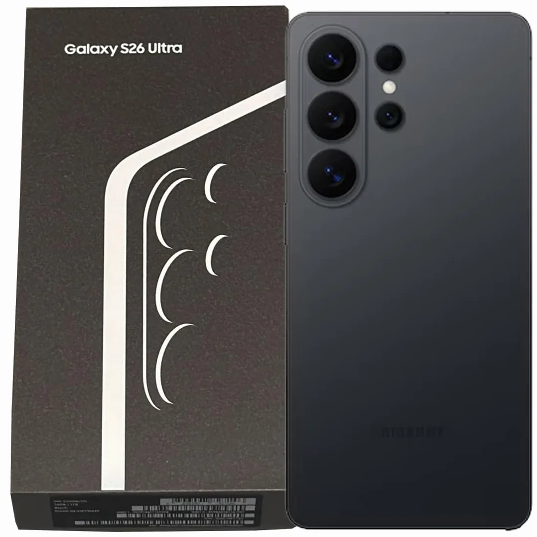 Samsung Galaxy S26 Ultra 5G (​​​SM-S948B​​, wersja międzynarodowa)​ 512 GB pamięci masowej 12 GB pamięci RAM Android 16​ fabrycznie odblokowany smartfon (czarny)