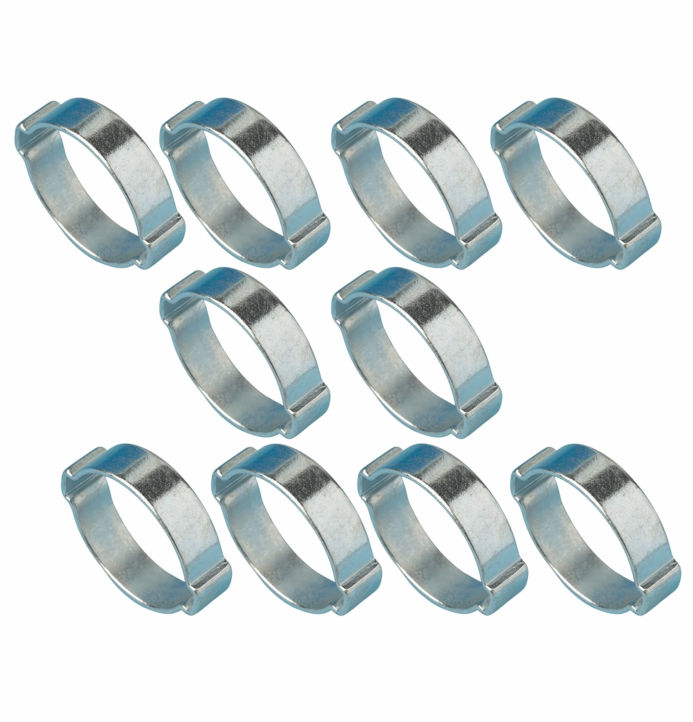11 mm - 13 mm 1/5.1 cm podwójne ucho klipsy "O" paliwo i powietrze woda silikonowy wąż zacisk rury x10
