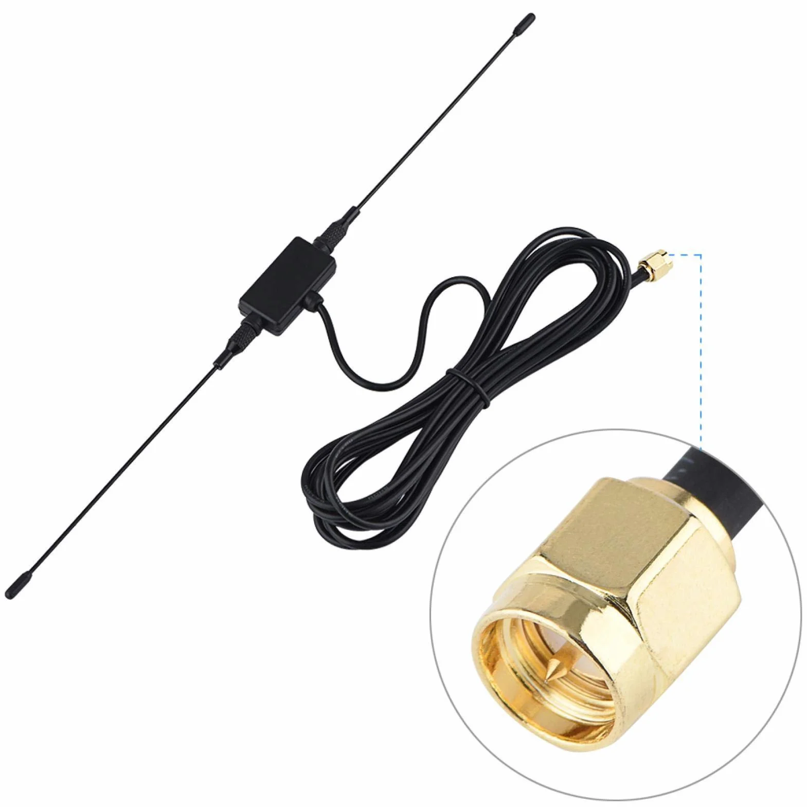 Antena 433mhz 118in 433MHZ GSM GPRS SMA wtyk męski róg antena wzmacniacz sygnału antena dalekiego zasięgu