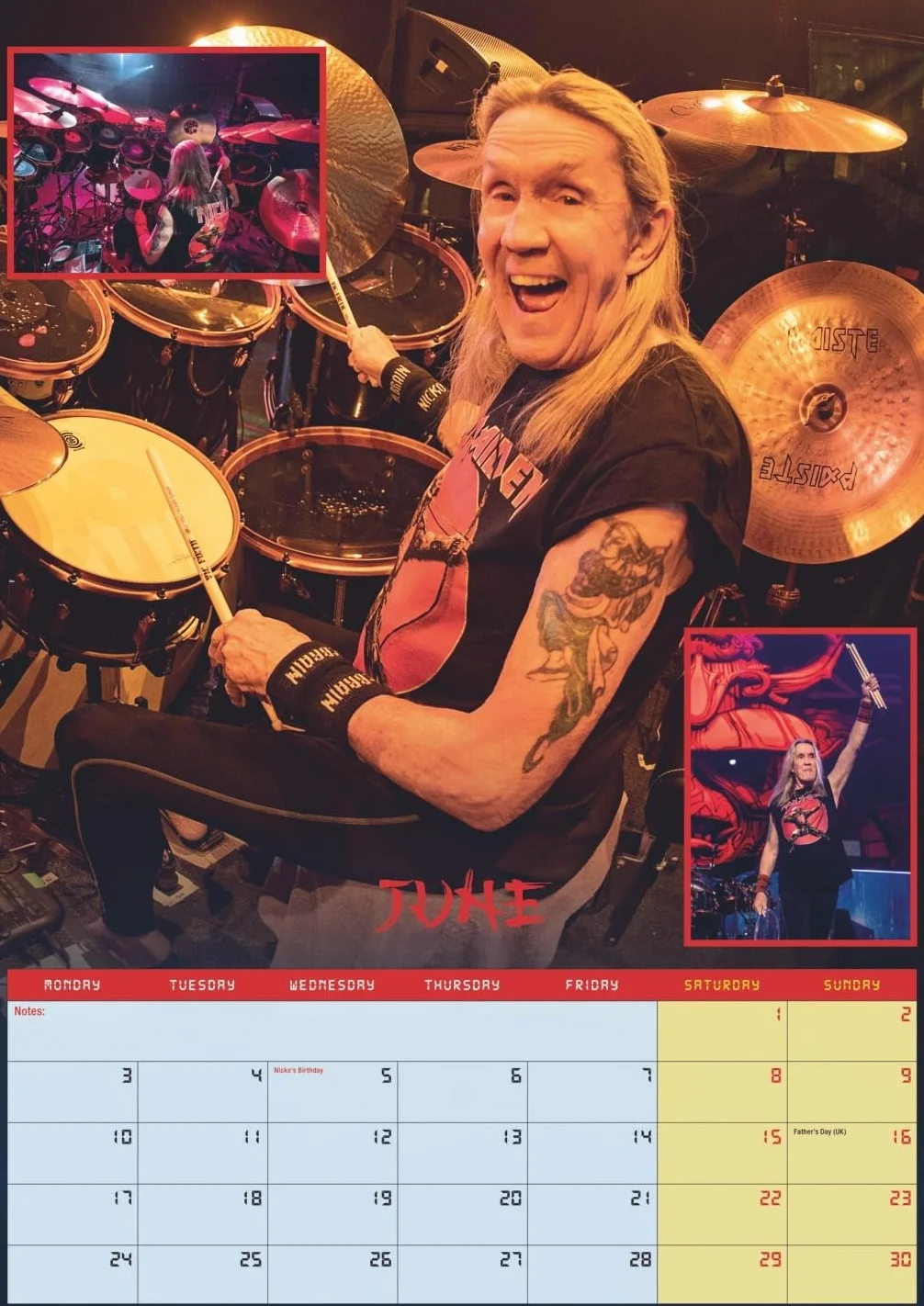 Iron Maiden Posterkalender 2025: Das war Ein Jahr mit Edward the Head für alle Fans der New Wave of British Heavy Metal. Wandkalender. 29,7 x 42 cm. Hochformat
