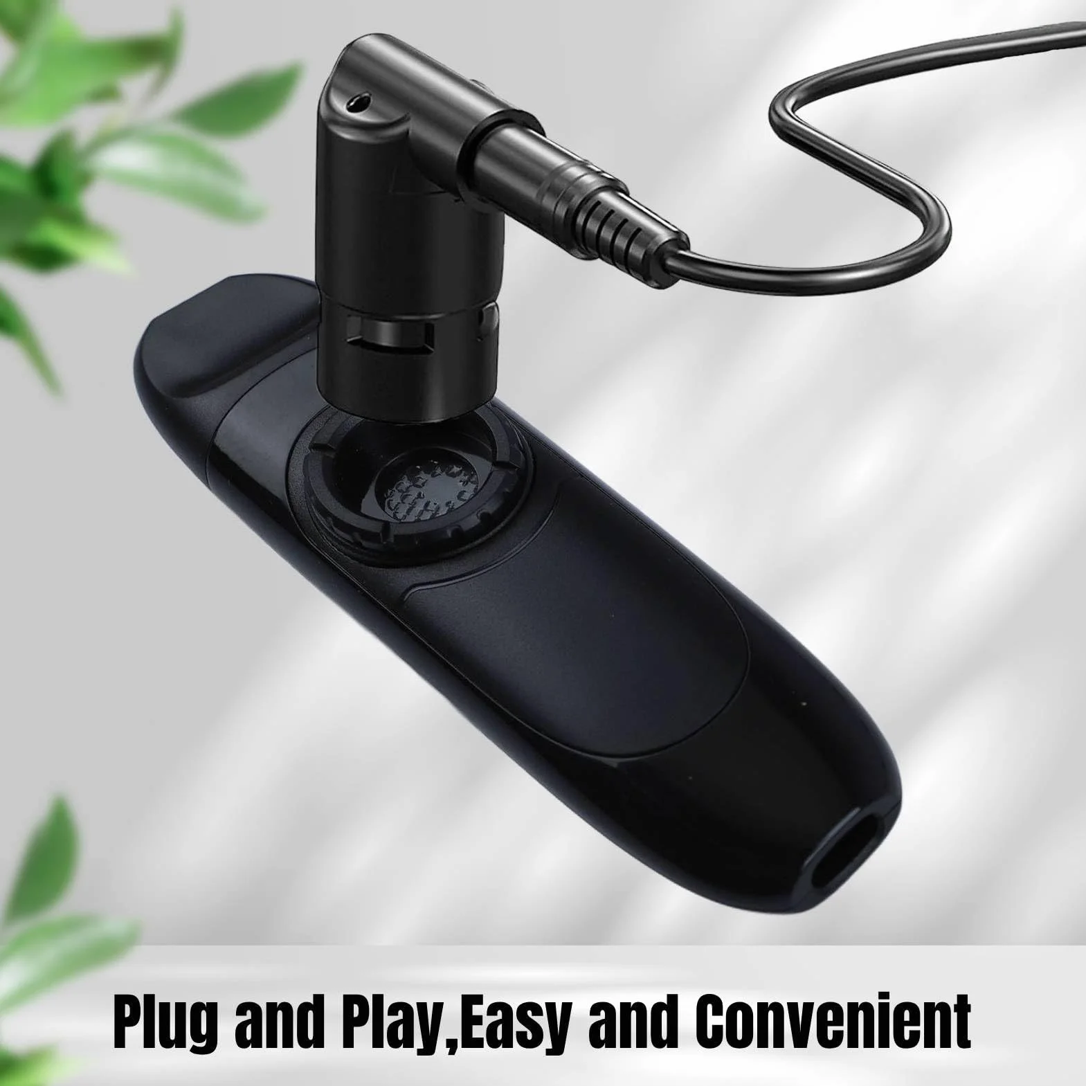 Elektryczne Kazoo, 4,3-calowe Elektryczne Kazoo z Przetwornikiem, Regulowany Instrument Muzyczny, Profesjonalne Kazoo z Membranami Fletowymi, 3,5-calowy Adapter i Smycz, Mini Kazoo (Czarny)