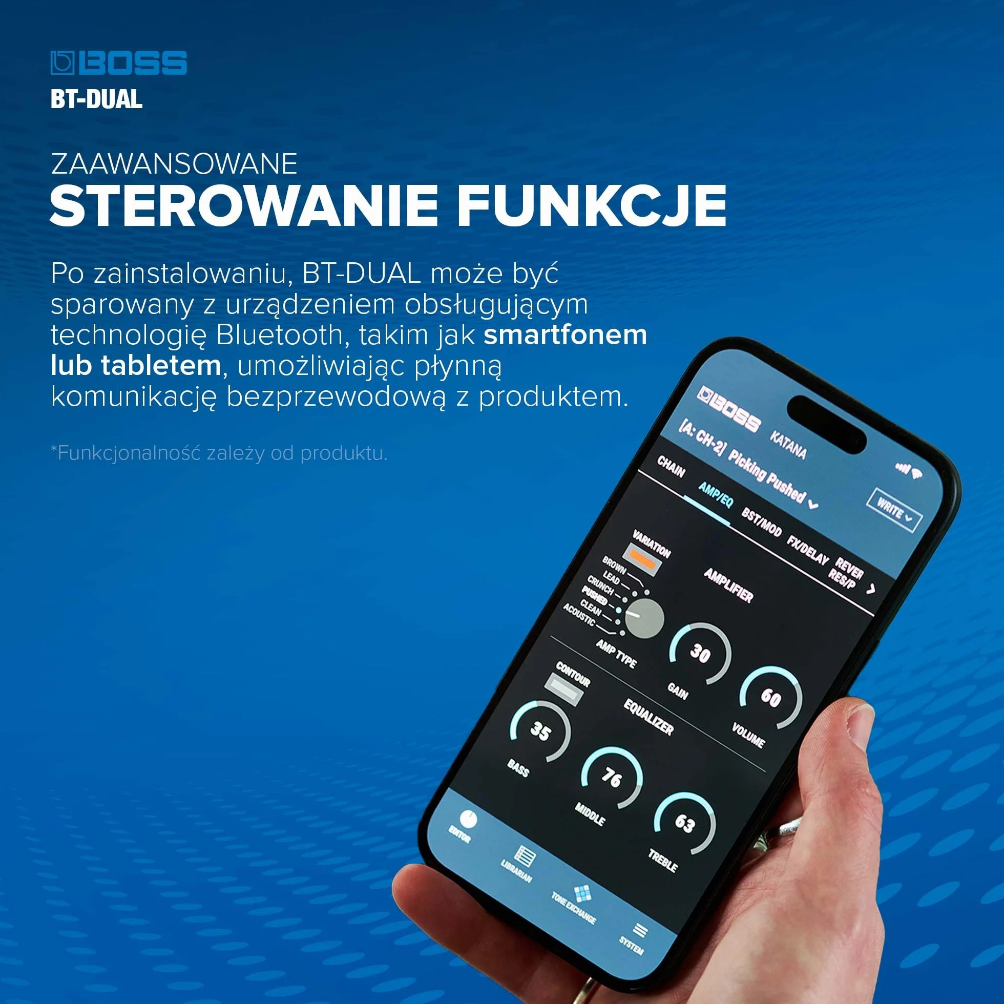 BOSS BT-DUAL Bezprzewodowy adapter Bluetooth Audio i MIDI