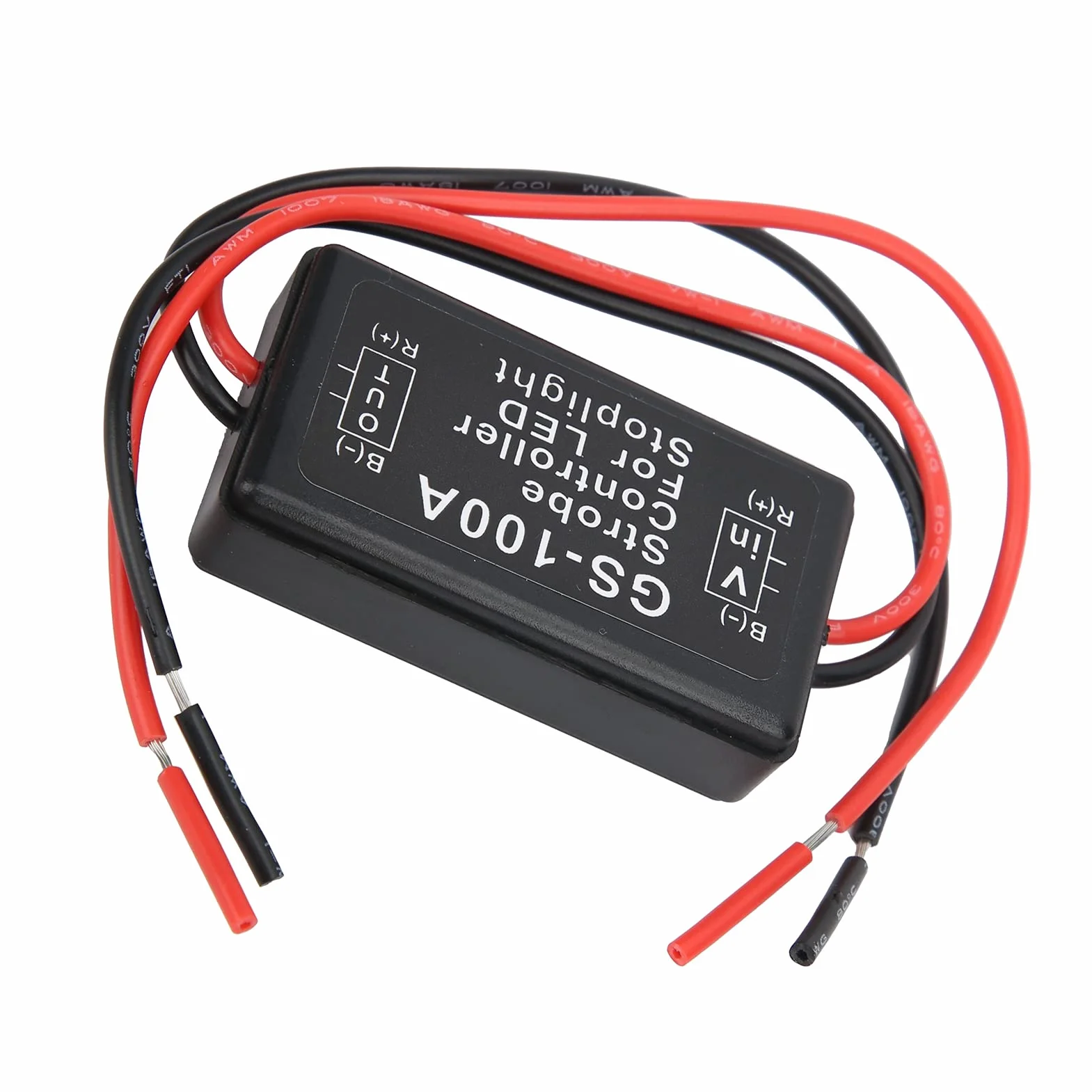 Sterownik Stroboskopu Światła Hamowania Plastikowy Moduł Sterowania Lampą Błyskową LED GS-100A 12-24VDC