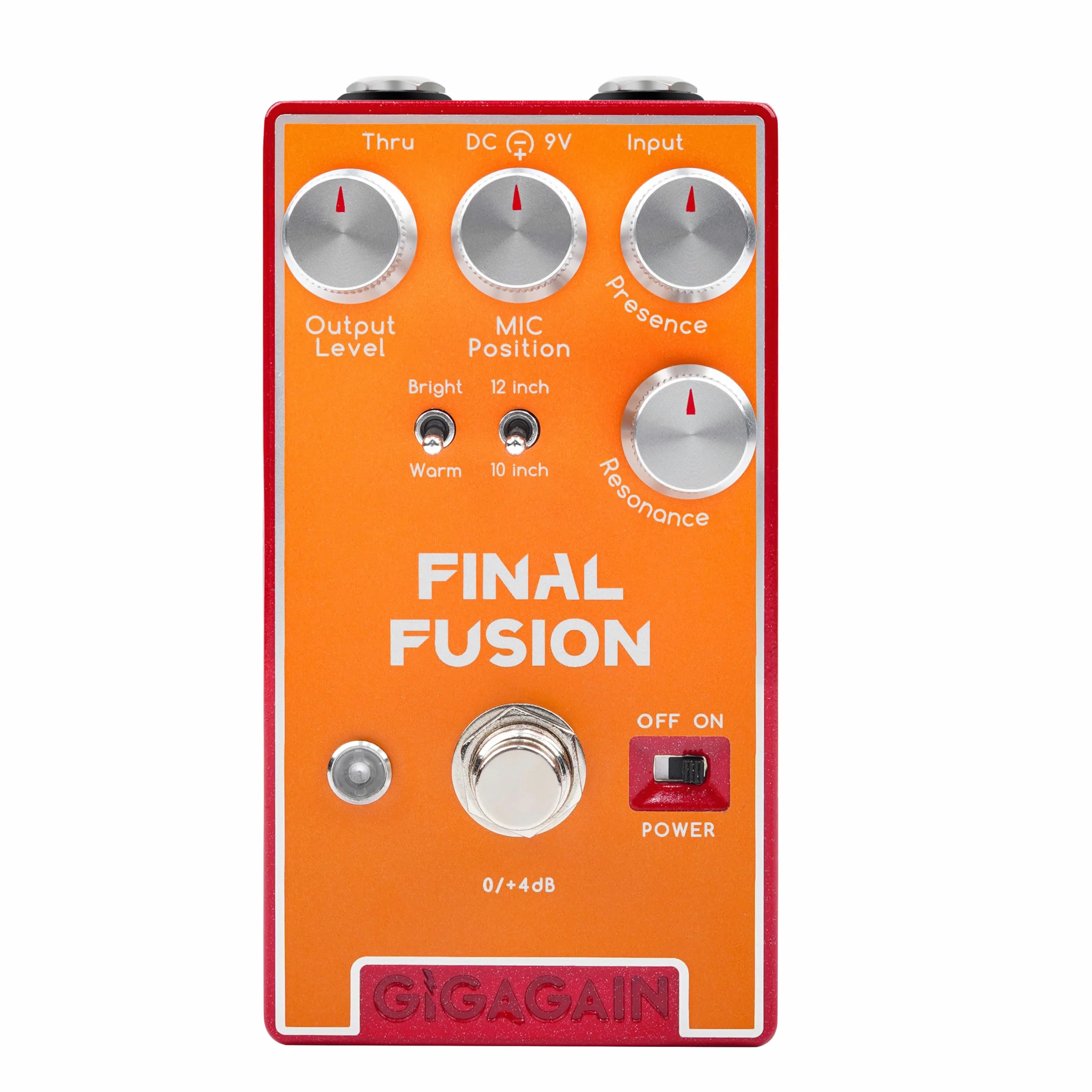 GP10 Final Fusion Cab Sim DI Box – symulator obudowy gitarowej i DI-Box, nagrywanie bez wzmacniacza, wyjście miksera i interfejsu audio, ciche rozwiązanie do ćwiczeń, kompaktowy metalowy