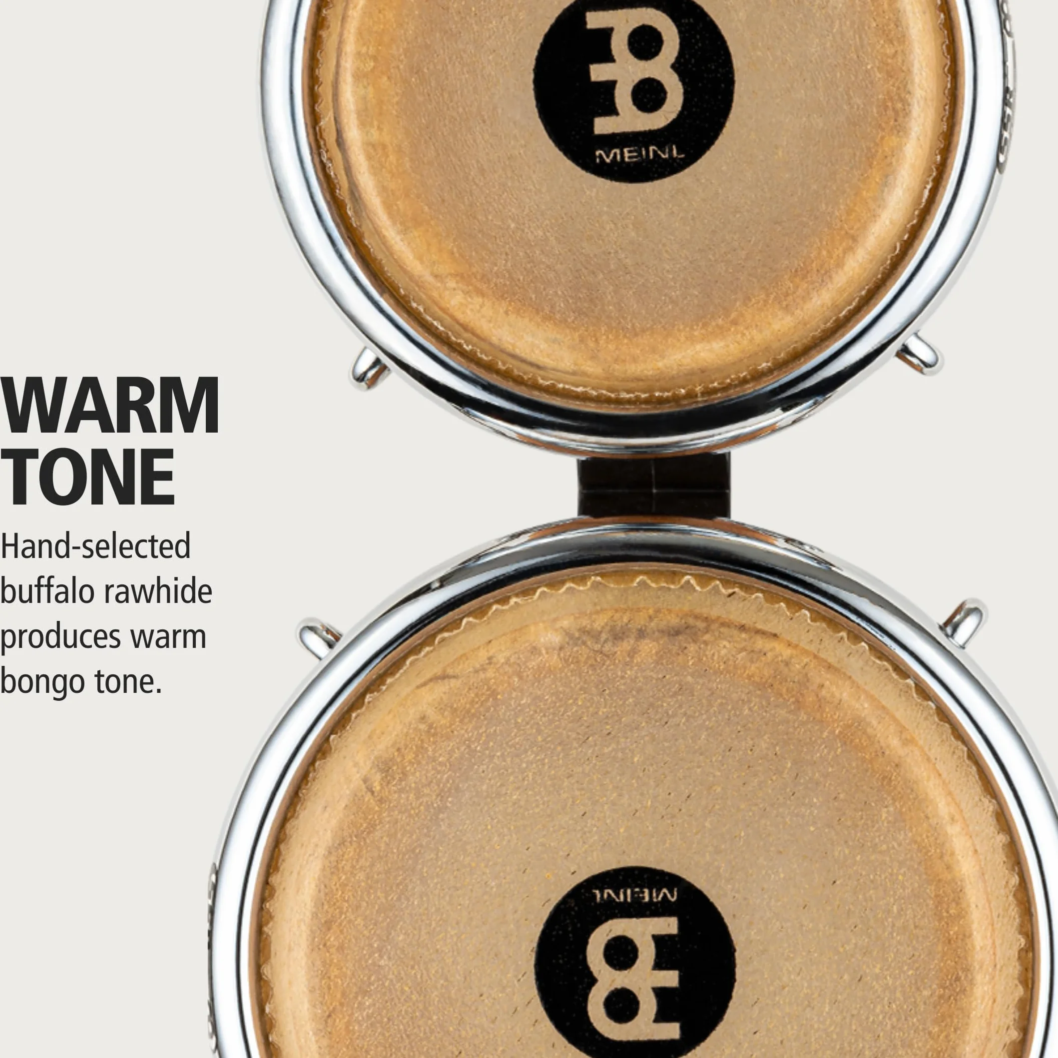 Meinl Mini Bongos FWB100 3 1/2"+4 1/4" Super Natural Bongo