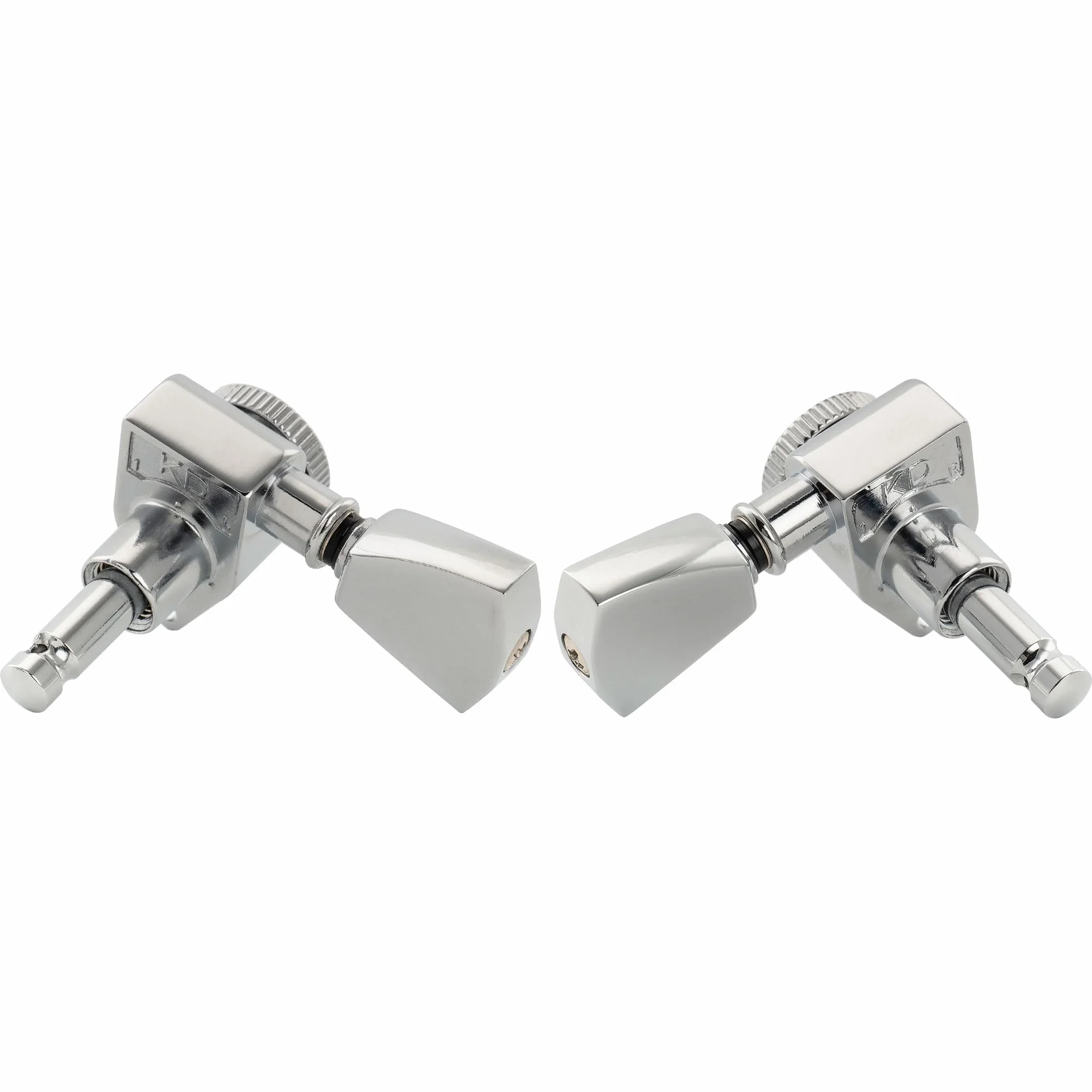 Musiclily Pro R18K 3R3L Klucze Blokowane Przełożenie 1:18 Gitaryowe Tuner Blokujące Kołki do Strojenia z Przyciski Keystone do Gitary Akustycznej Elektrycznej, Chrom