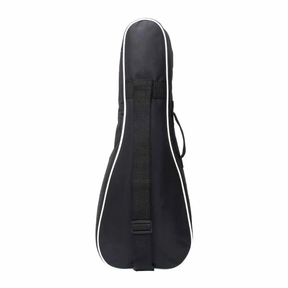 Kisbeibi Plecak Etui Czarna Tkanina Oxford Przechowywanie Odporna Na Wstrząsy Torba Ukulele, Czarny, 21 inch