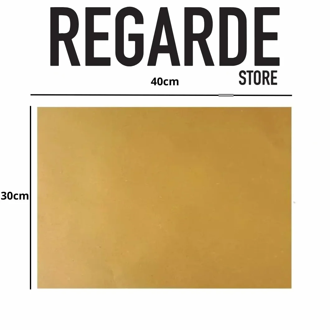 Regarde - 1000 jednorazowych podkładek papierowych 30 x 40 cm - papier słomkowy do żywności i smażenia, jednorazowe podkładki z folii, chłonne i trwałe, idealne do restauracji i dzieci łącznie 10 kg