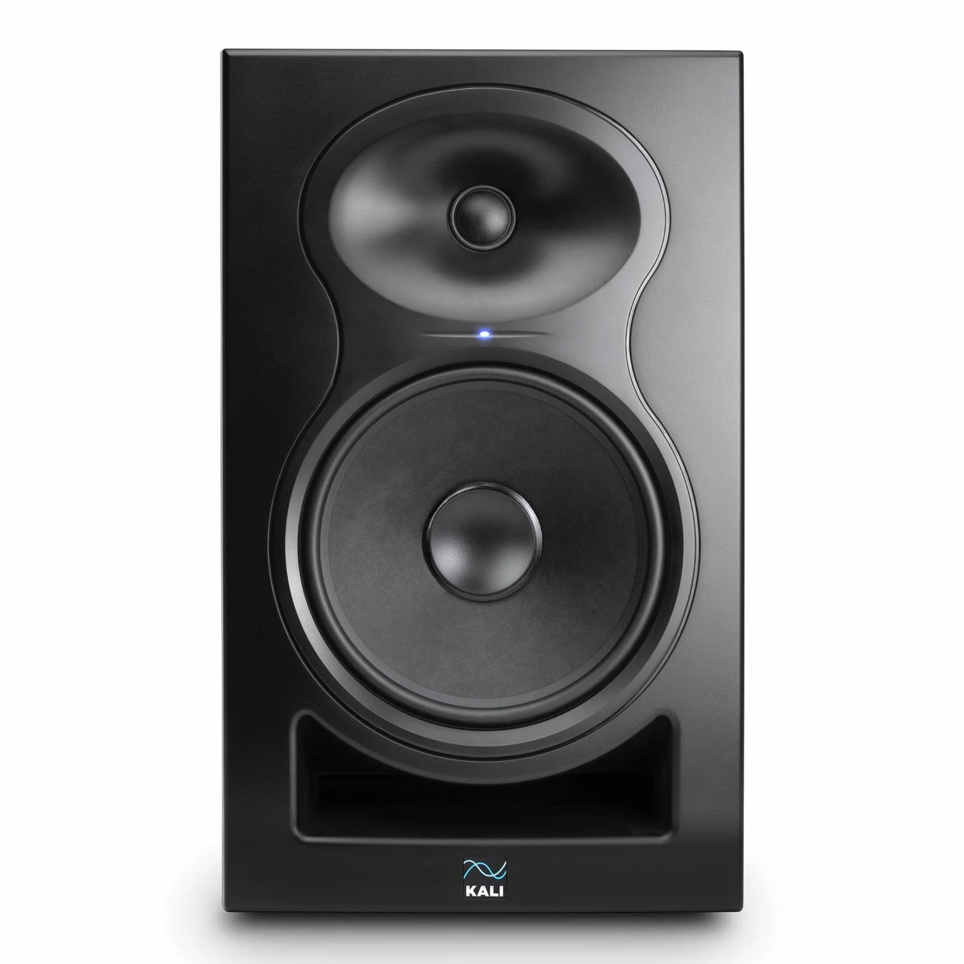 Kali Audio IN-8 aktywny 3-drożny monitor bliskiego pola, głośnik monitorujący studyjny (współosiowy głośnik średni/wysokotonowy, 140 W - 60/40/40 W Tri-Amped), czarny