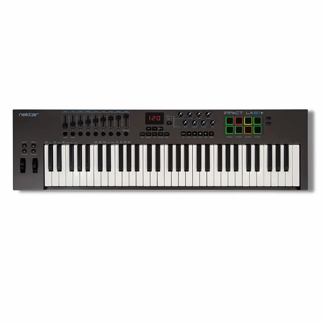 Nektar Impact LX61+ kontroler klawiatury USB MIDI z integracją DAW