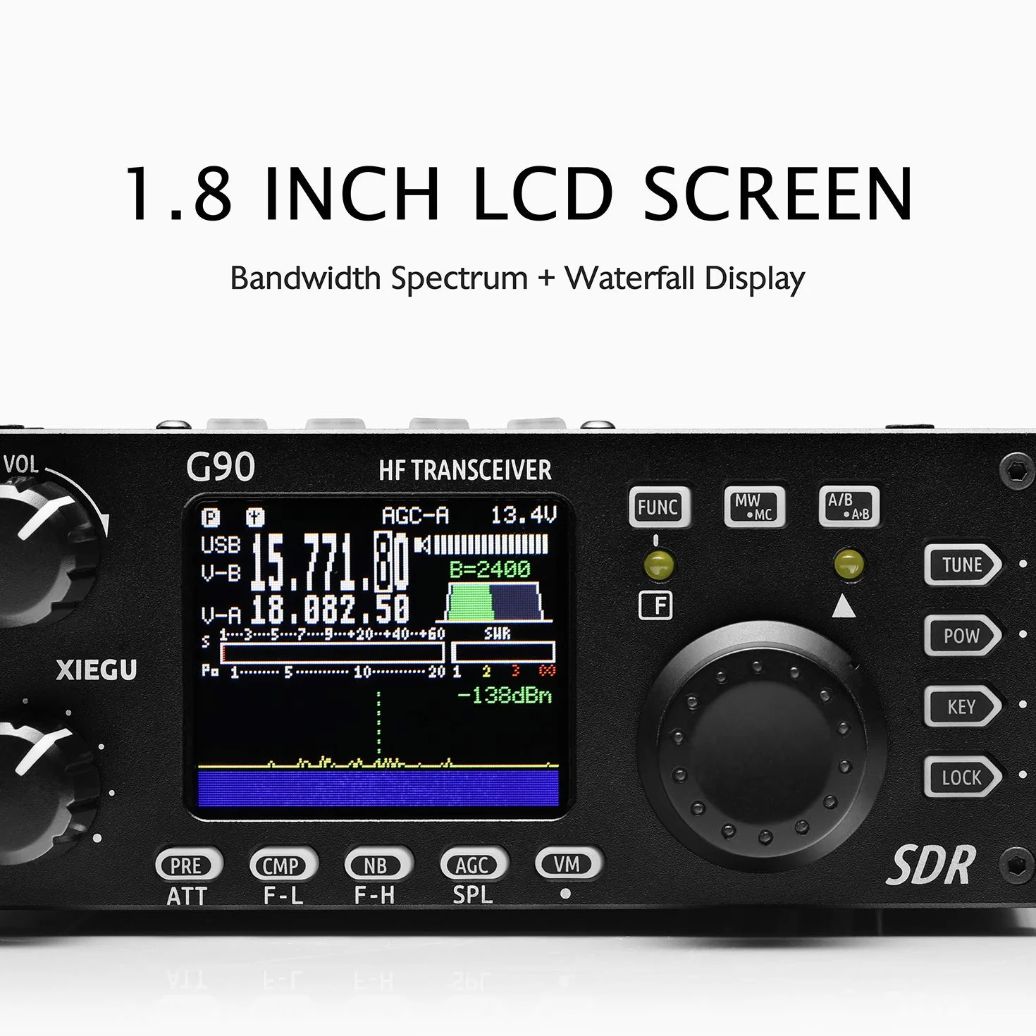 Xiegu G90 HF Radio krótkofalowe, nadajnikoodbiornik, o mocy nadawczej 20 W