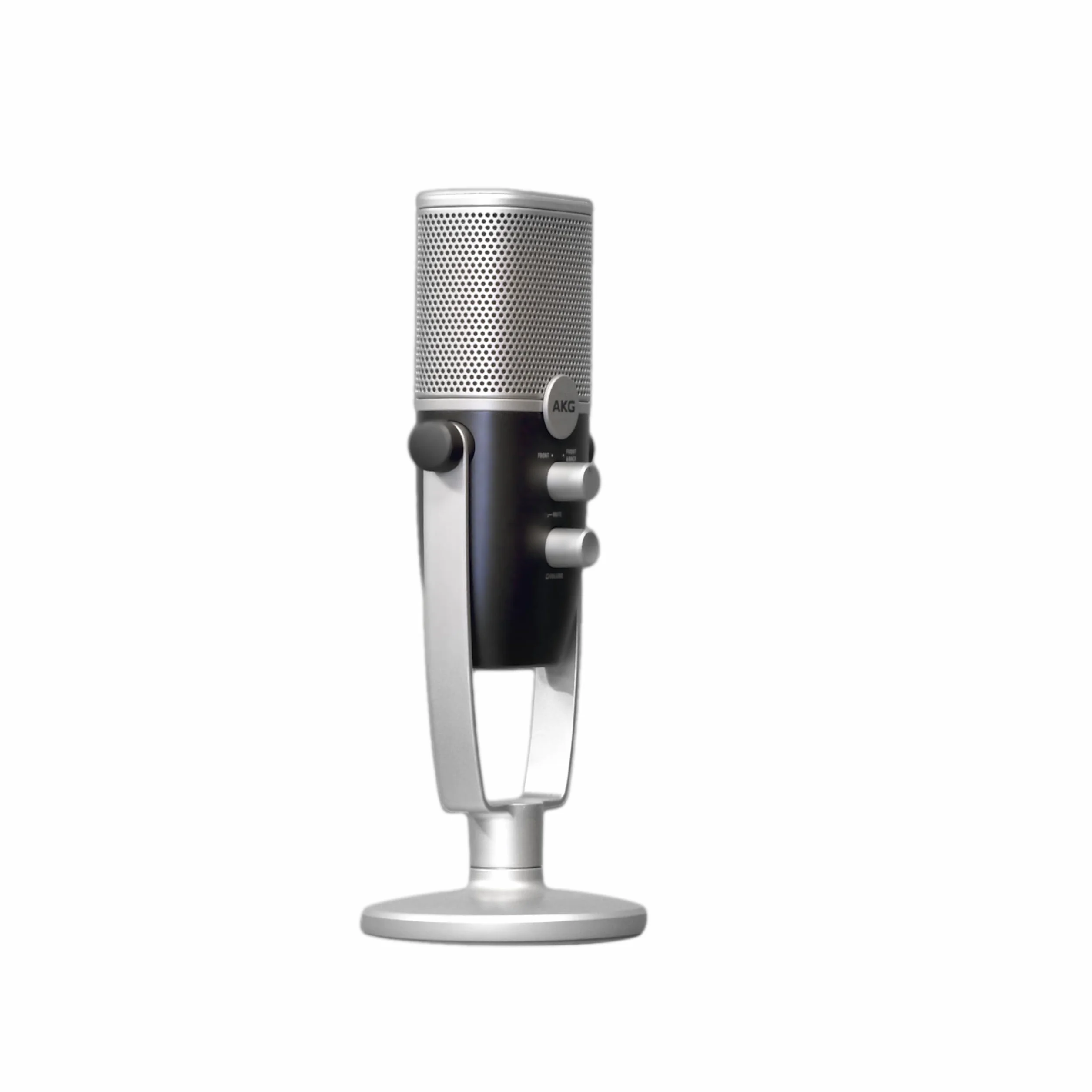 AKG Pro Audio Ara profesjonalny mikrofon pojemnościowy USB-C, podwójny wzór, niebieski i srebrny