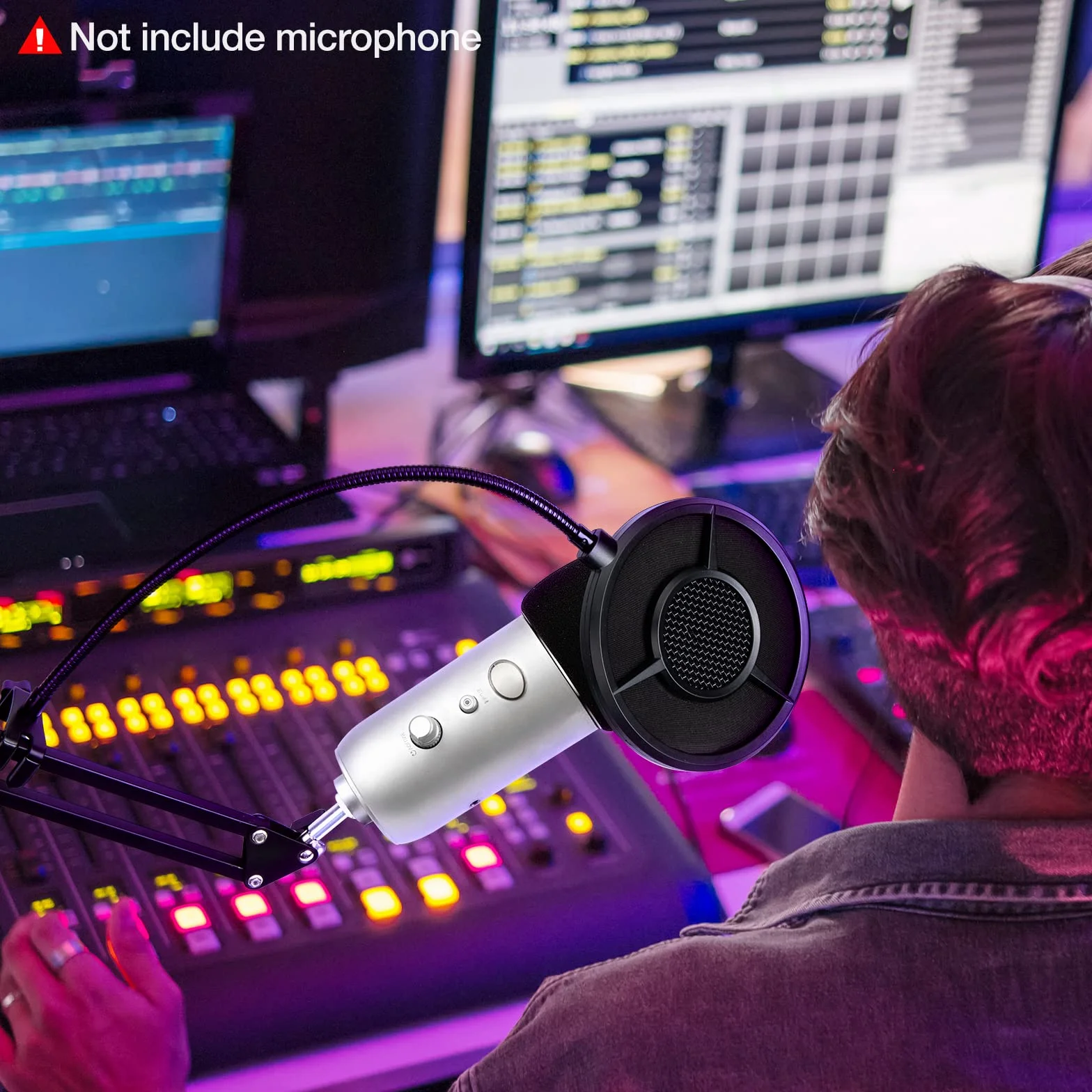 Blue Yeti Filtr pop do mikrofonu, osłona z pianką 14 cm, 6 warstw