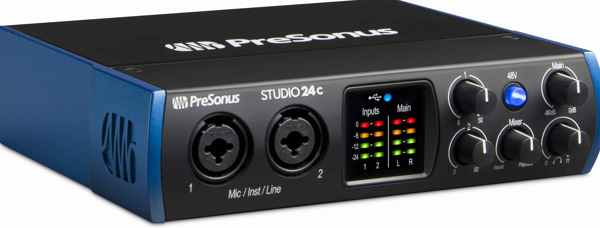 PreSonus Studio 24c Interface Audio, Czarny