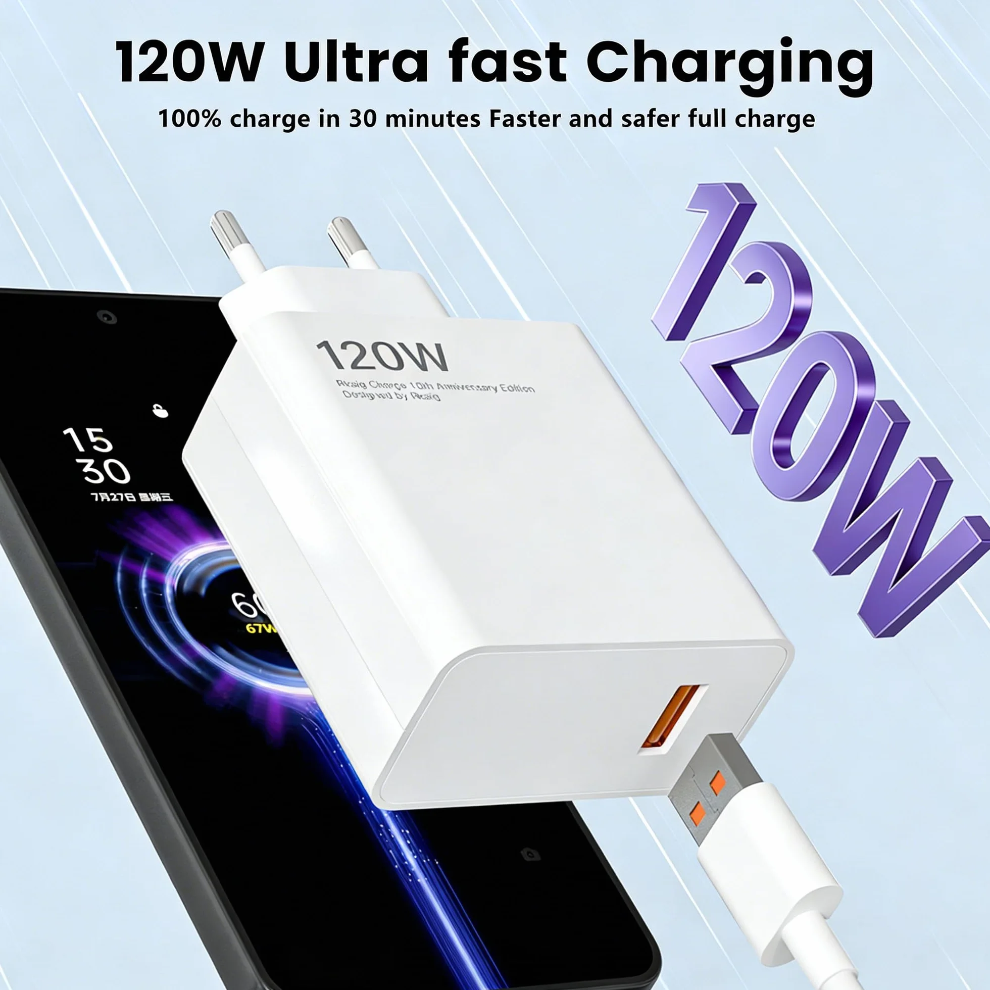 Ładowarka USB, 120 W, zasilacz z kablem typu C, 6 A, do Xiaomi 14T, 13T, Redmi Note 15, 14, 13, 12, 11, 10 Pro 5G, Poco X6 M6 X5 F5 Pro (XM 120 W 1+1)